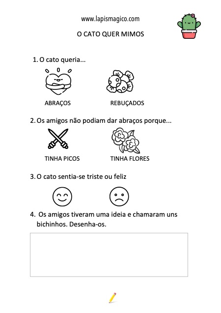 O Cato Quer Mimos, ficha pdf nº1