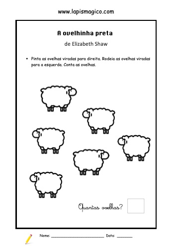 A Ovelhinha Preta, ficha pdf nº1