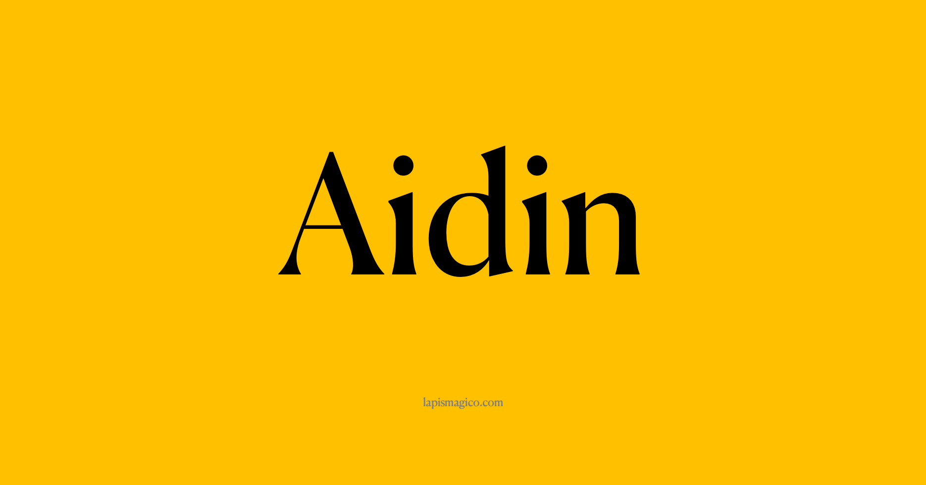 Nome Aidin, ficha divertida com pontilhado para crianças