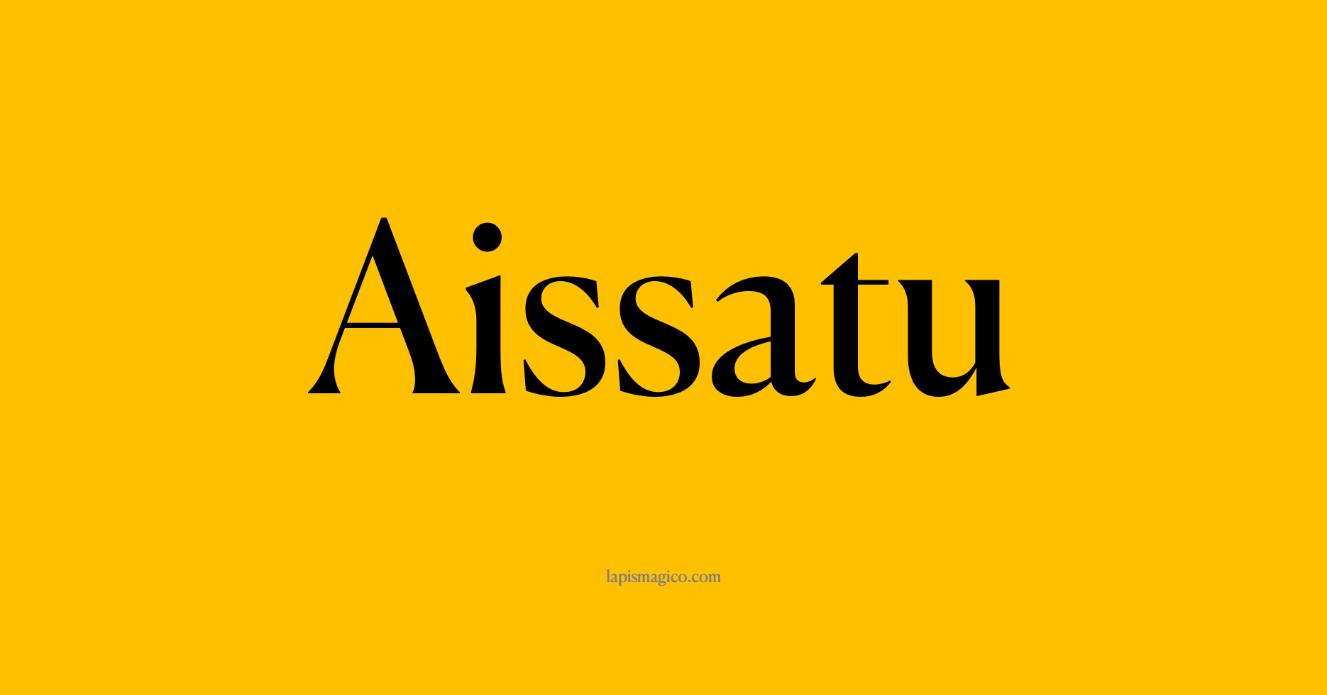 Nome Aissatu, ficha divertida com pontilhado para crianças