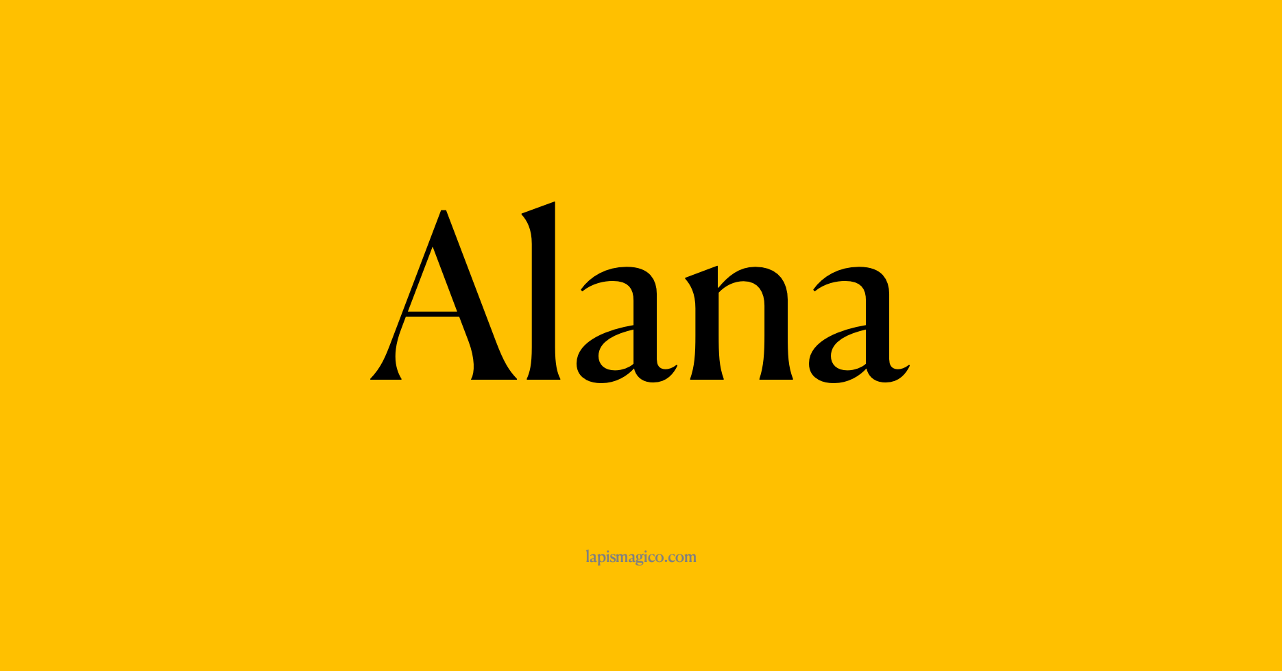 Nome Alana, ficha divertida com pontilhado para crianças