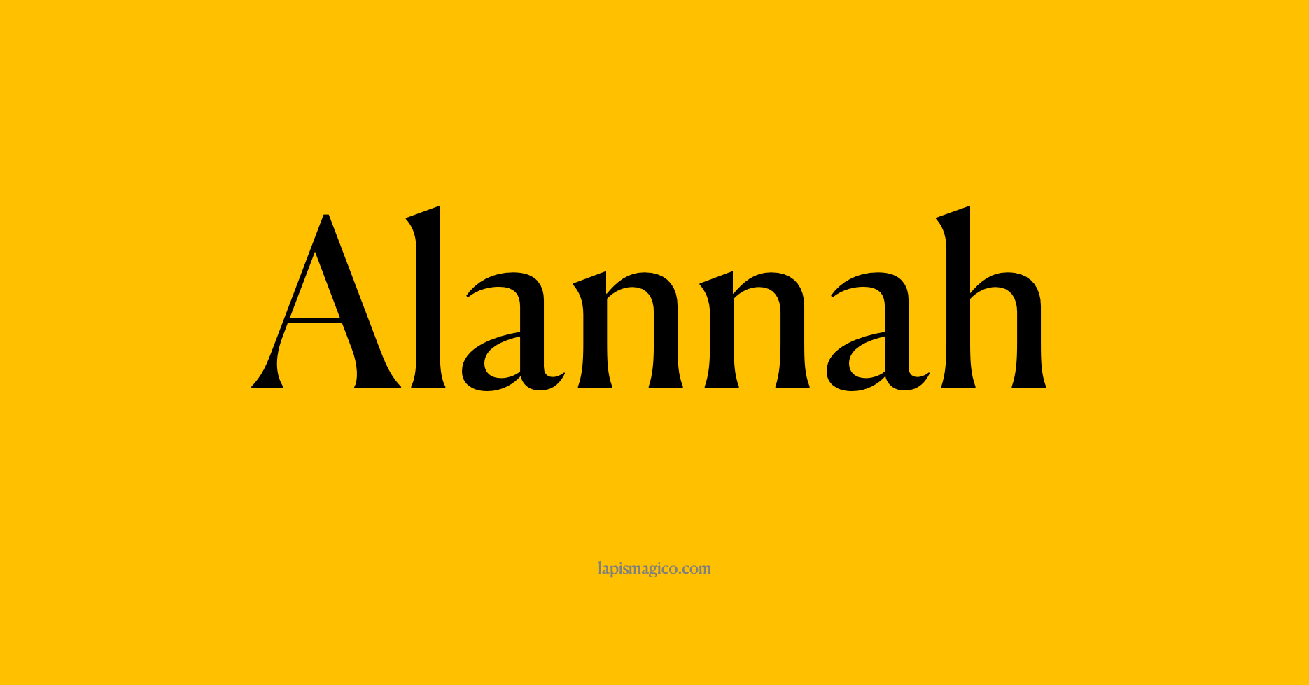 Nome Alannah, ficha divertida com pontilhado para crianças