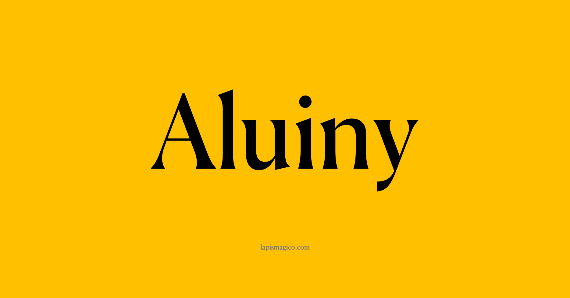 Nome Aluiny, ficha divertida com pontilhado para crianças