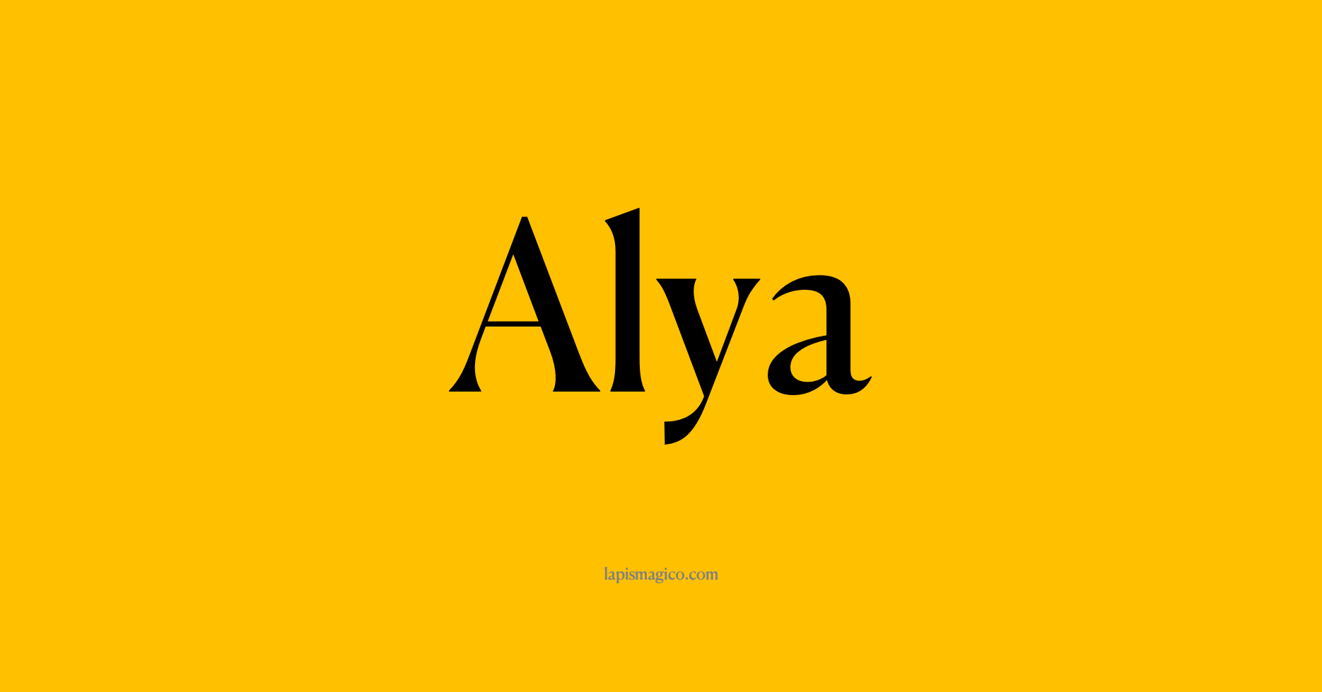 Nome Alya, ficha divertida com pontilhado para crianças