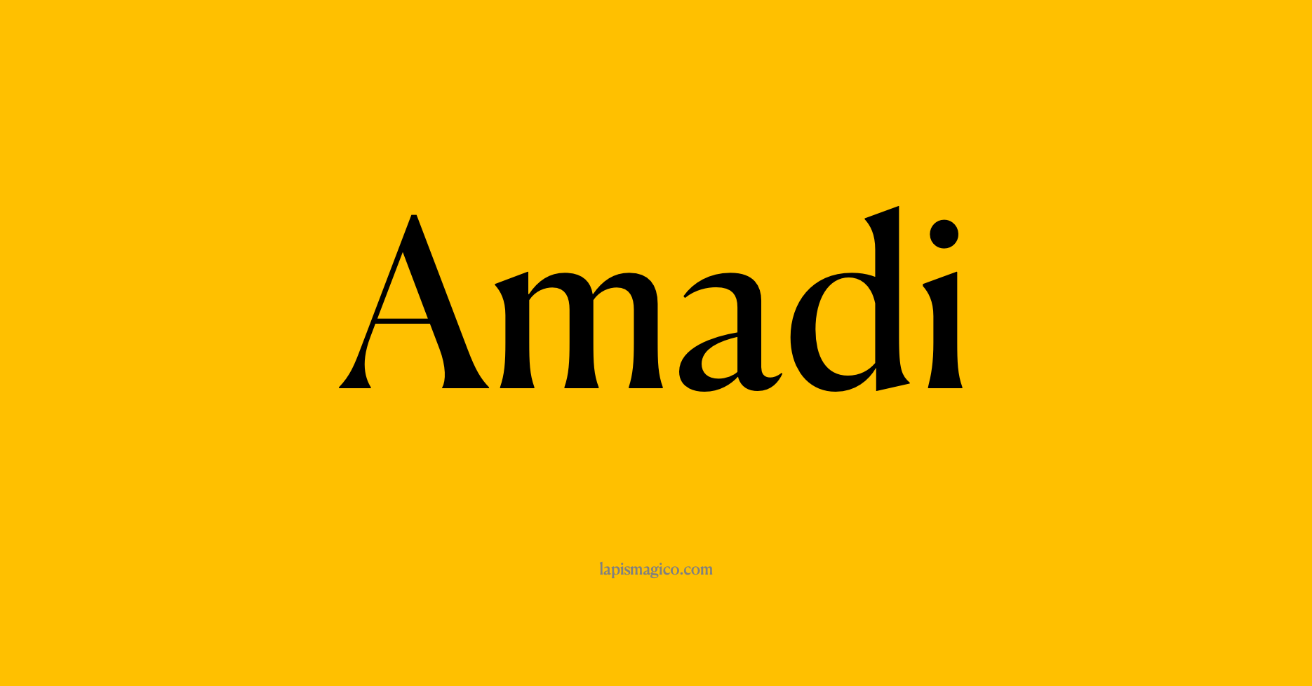 Nome Amadi, ficha divertida com pontilhado para crianças