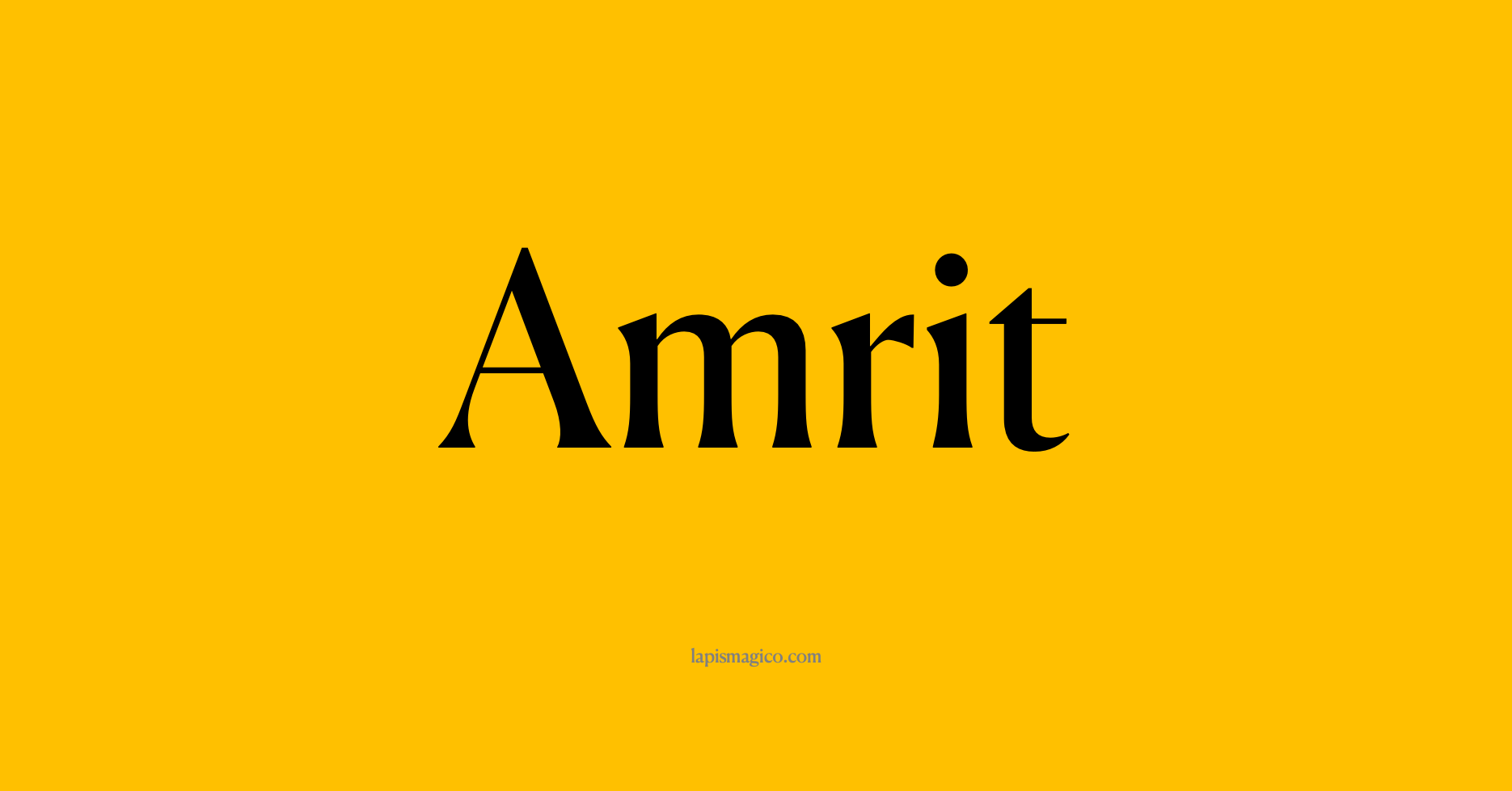 Nome Amrit, ficha divertida com pontilhado para crianças