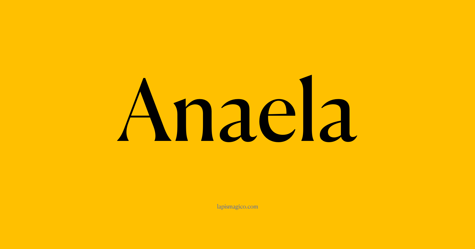 Nome Anaela, ficha divertida com pontilhado para crianças