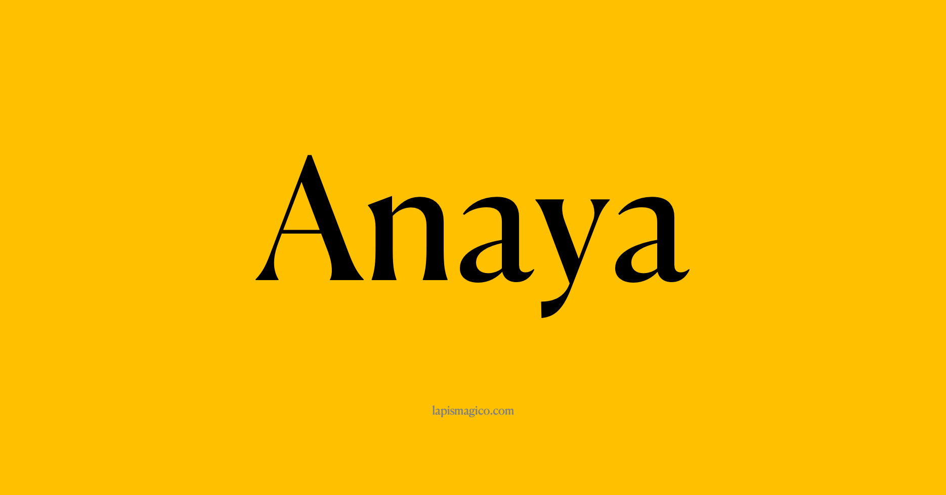 Nome Anaya, ficha divertida com pontilhado para crianças