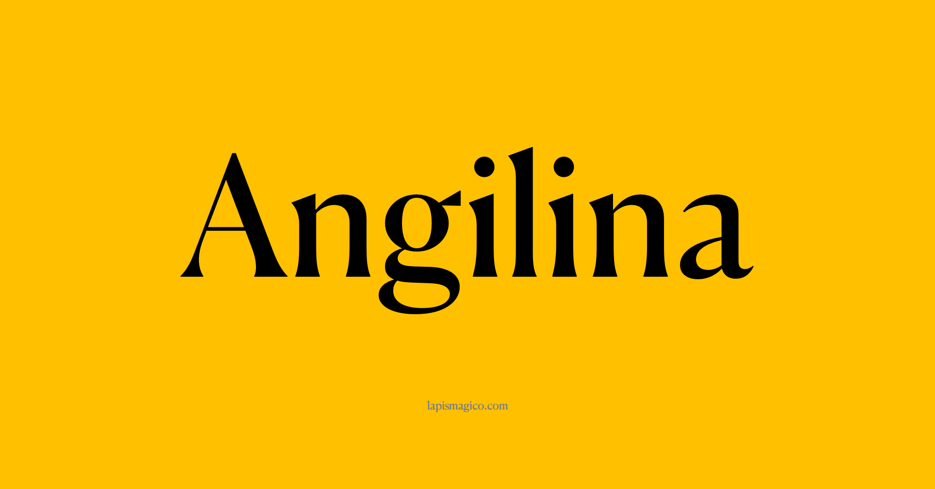 Nome Angilina, ficha divertida com pontilhado para crianças