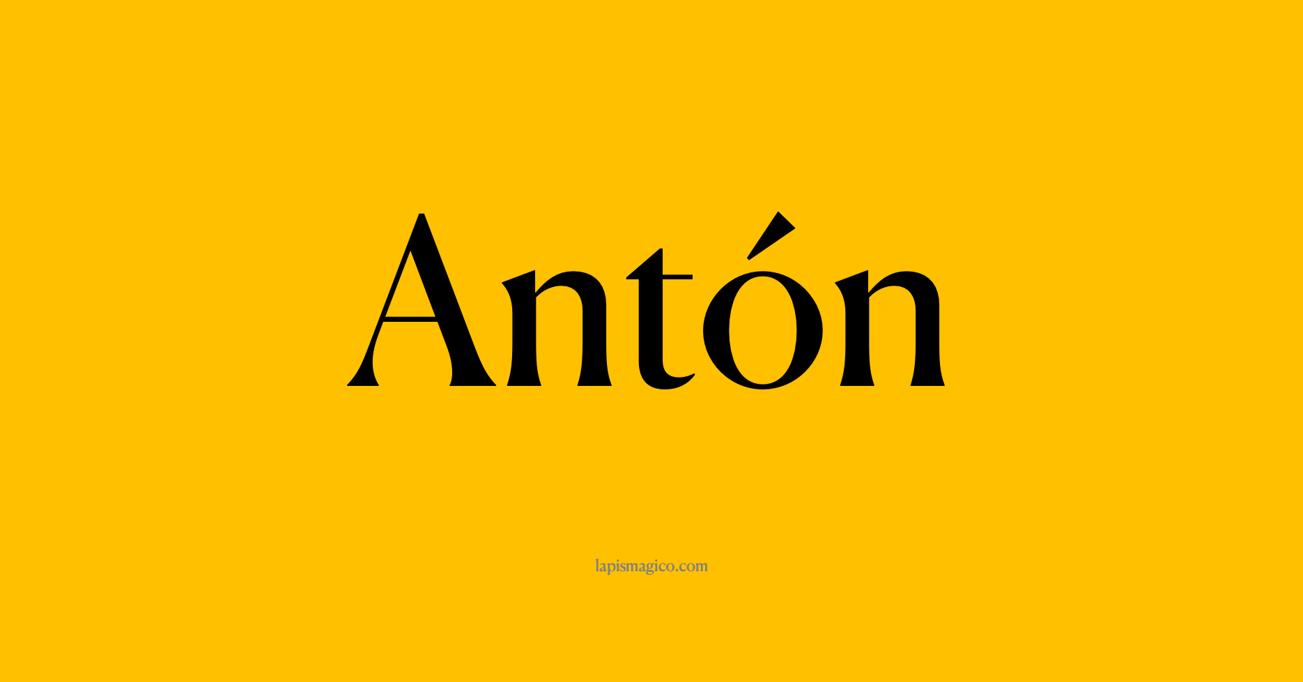 Nome Antón, ficha divertida com pontilhado para crianças