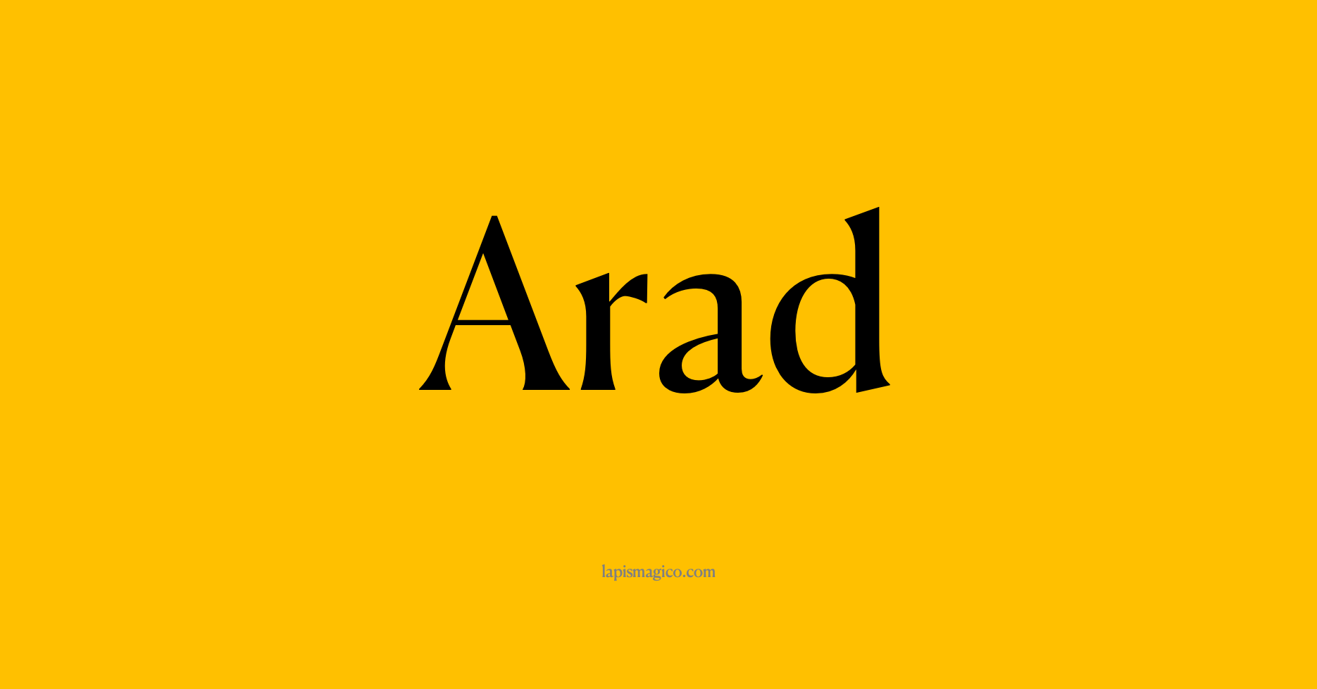 Nome Arad, ficha divertida com pontilhado para crianças