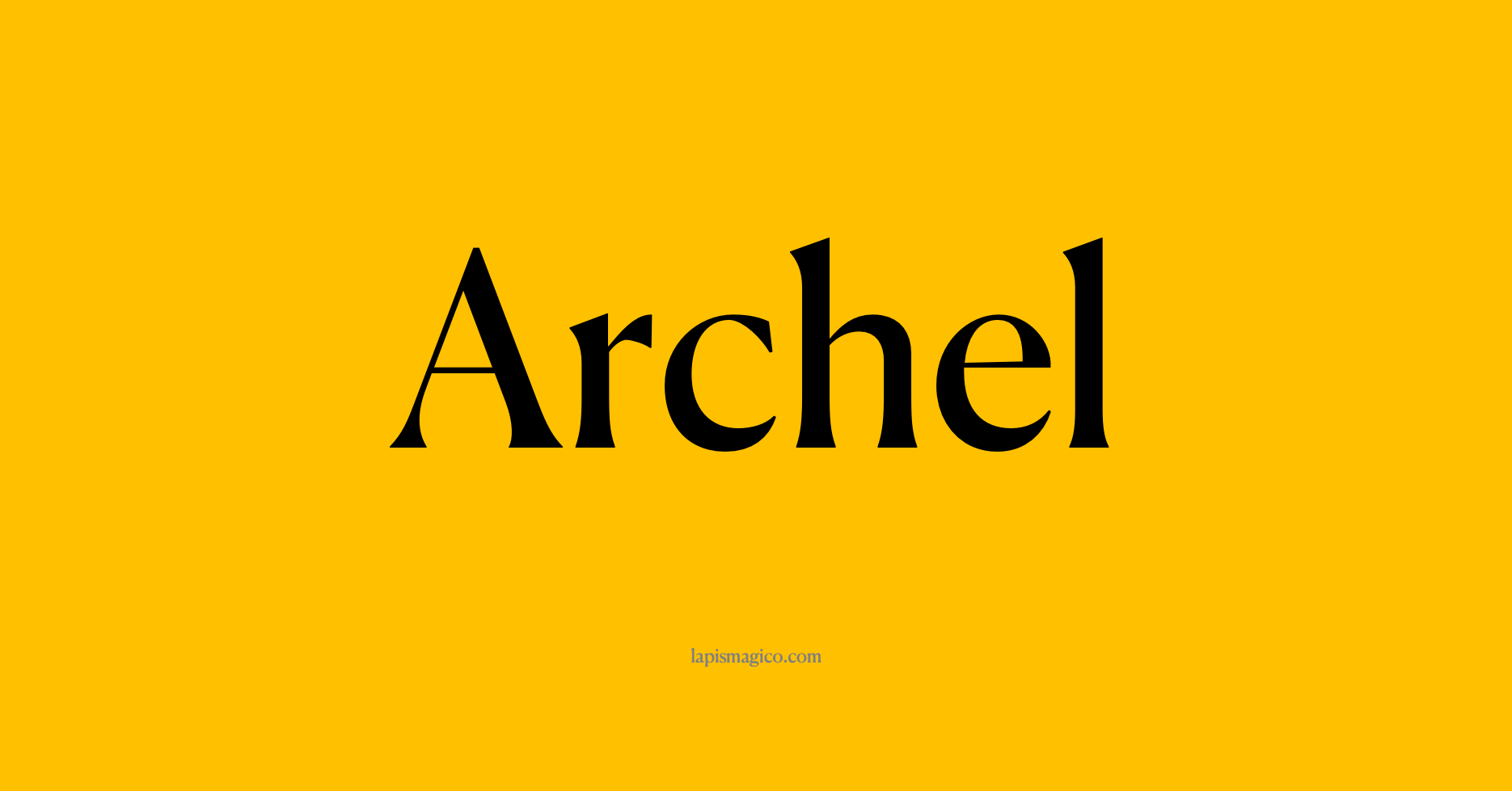 Nome Archel, ficha divertida com pontilhado para crianças