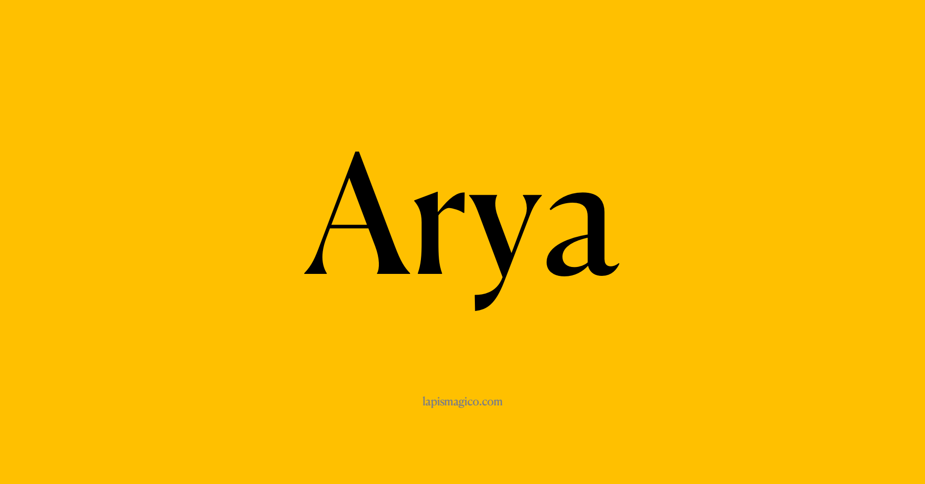 Nome Arya, ficha divertida com pontilhado para crianças
