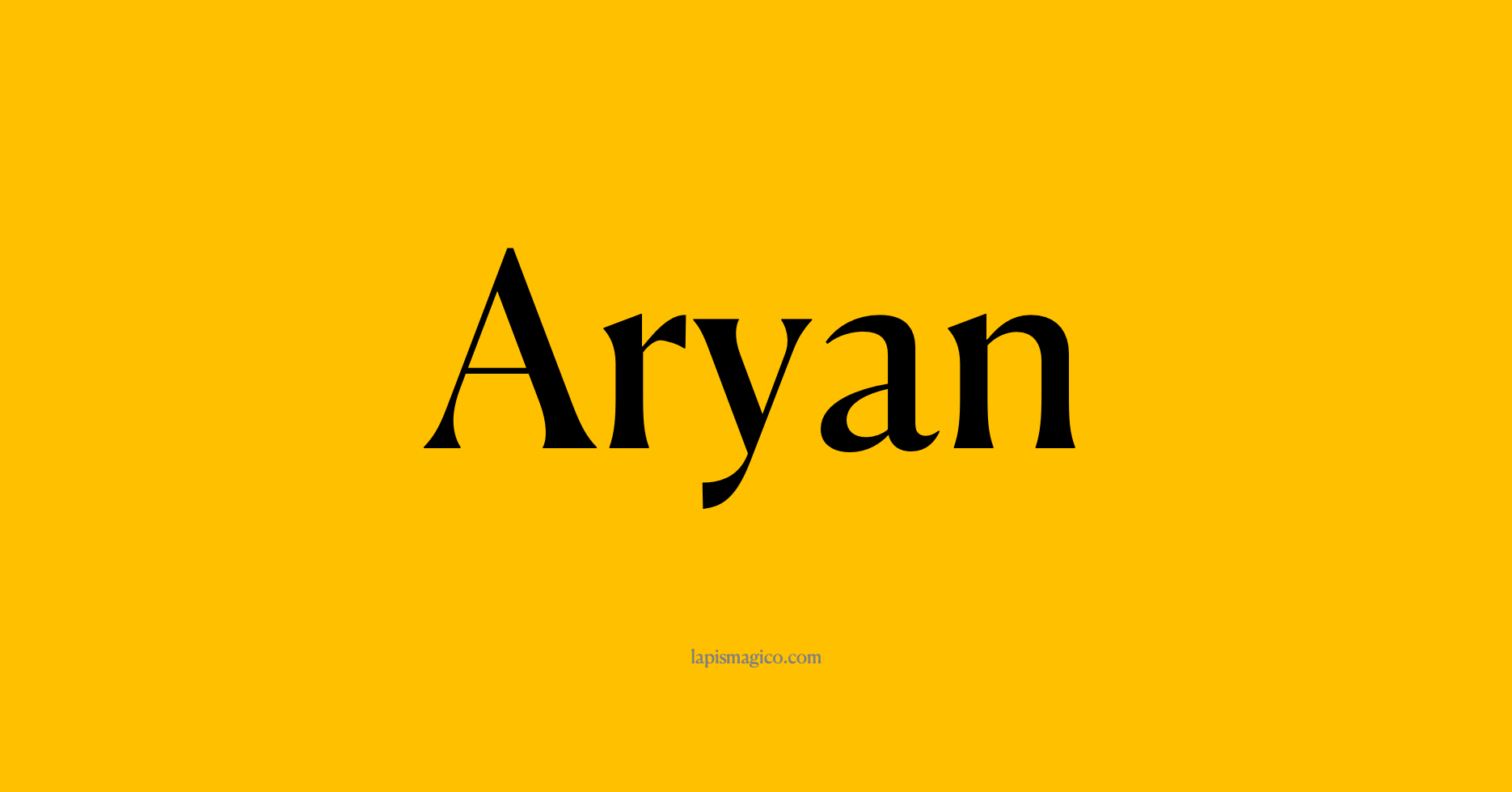 Nome Aryan, ficha divertida com pontilhado para crianças