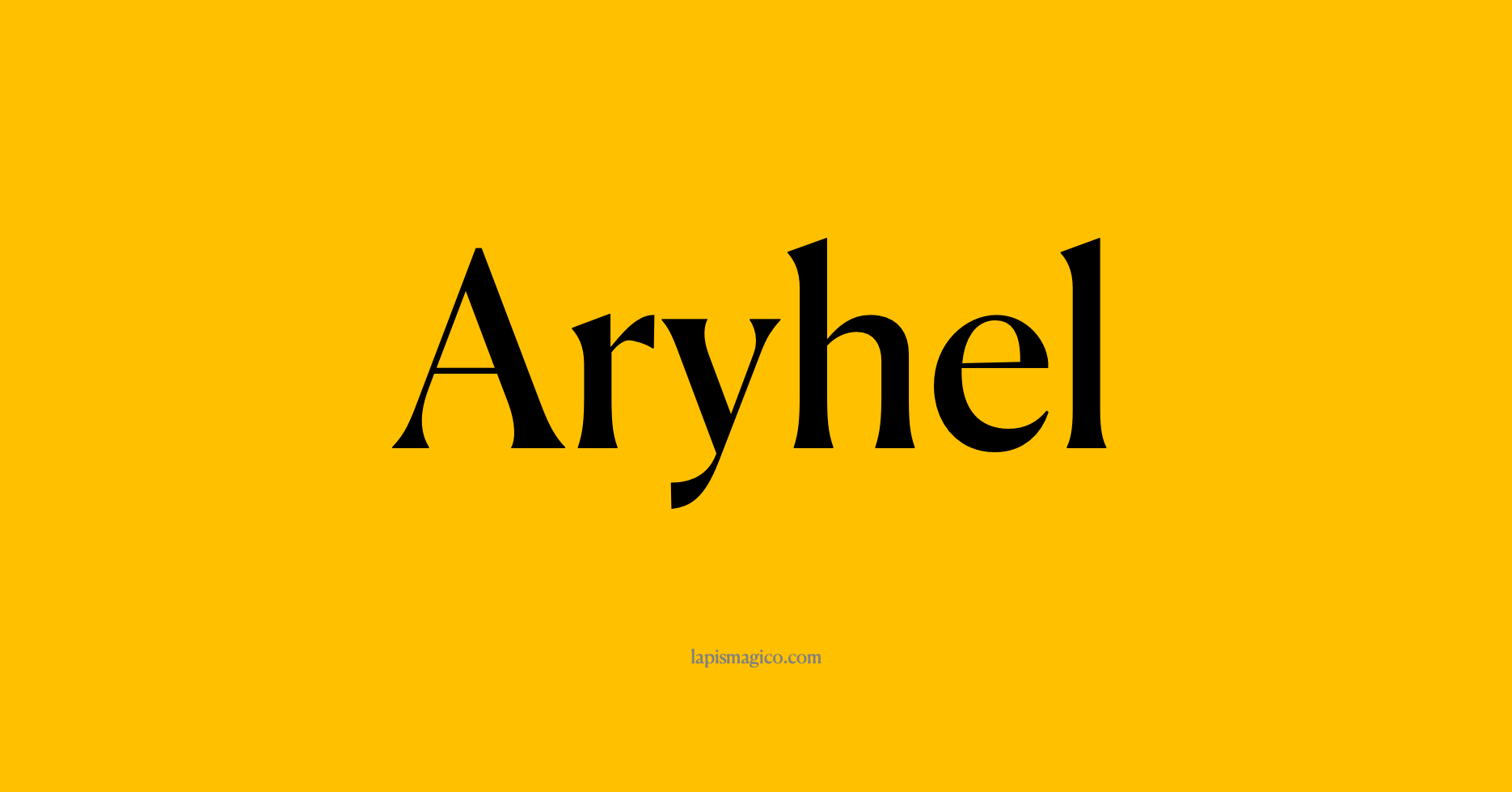 Nome Aryhel, ficha divertida com pontilhado para crianças
