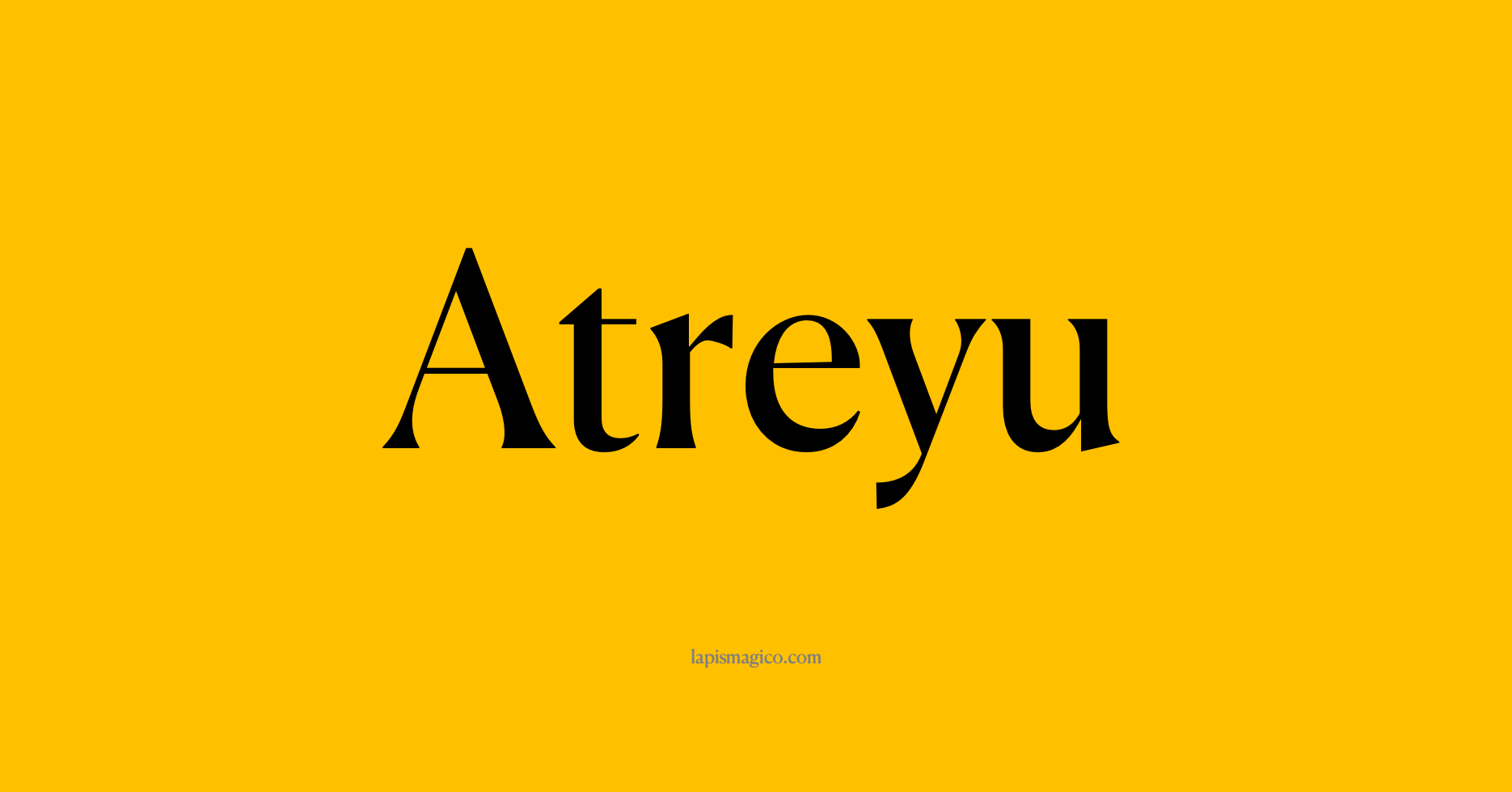 Nome Atreyu, ficha divertida com pontilhado para crianças
