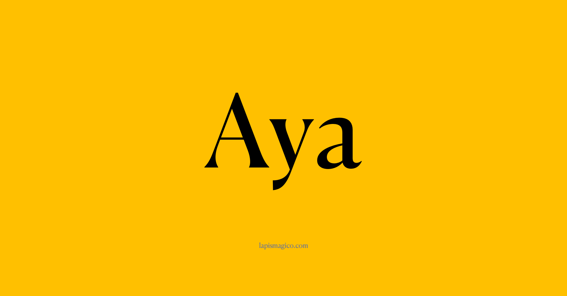 Nome Aya, ficha divertida com pontilhado para crianças