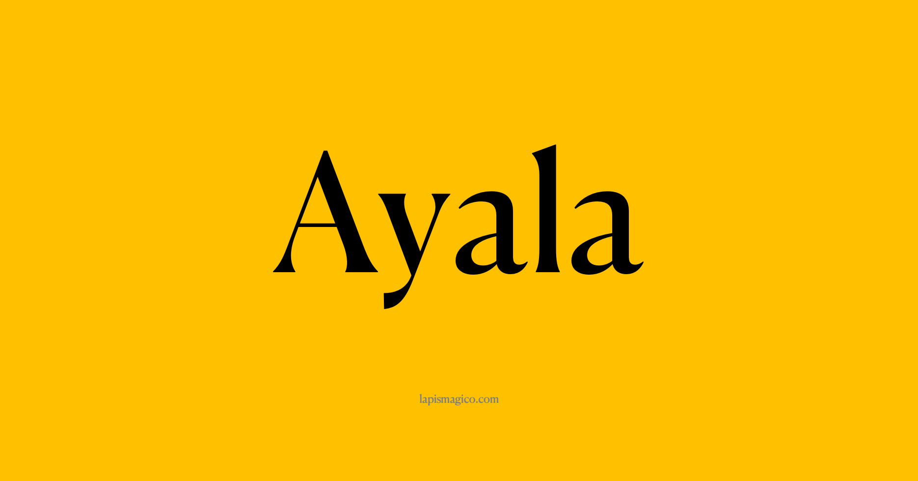 Nome Ayala, ficha divertida com pontilhado para crianças