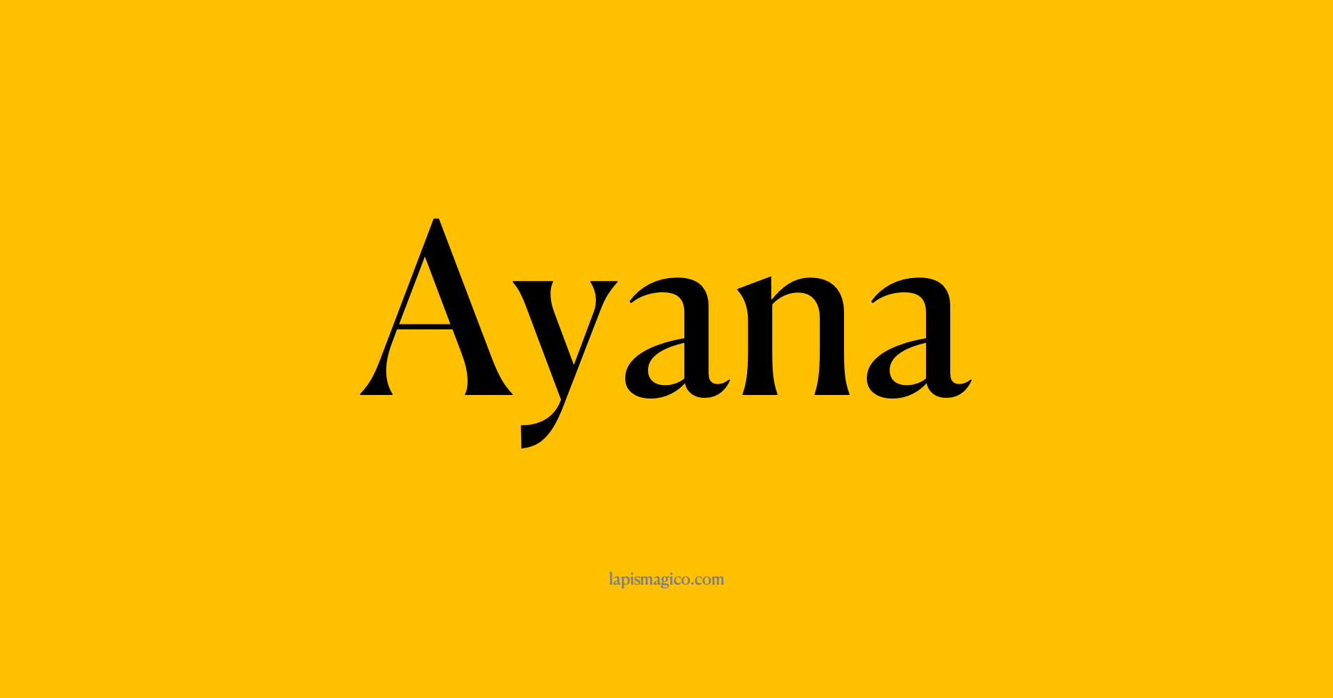 Nome Ayana, ficha divertida com pontilhado para crianças