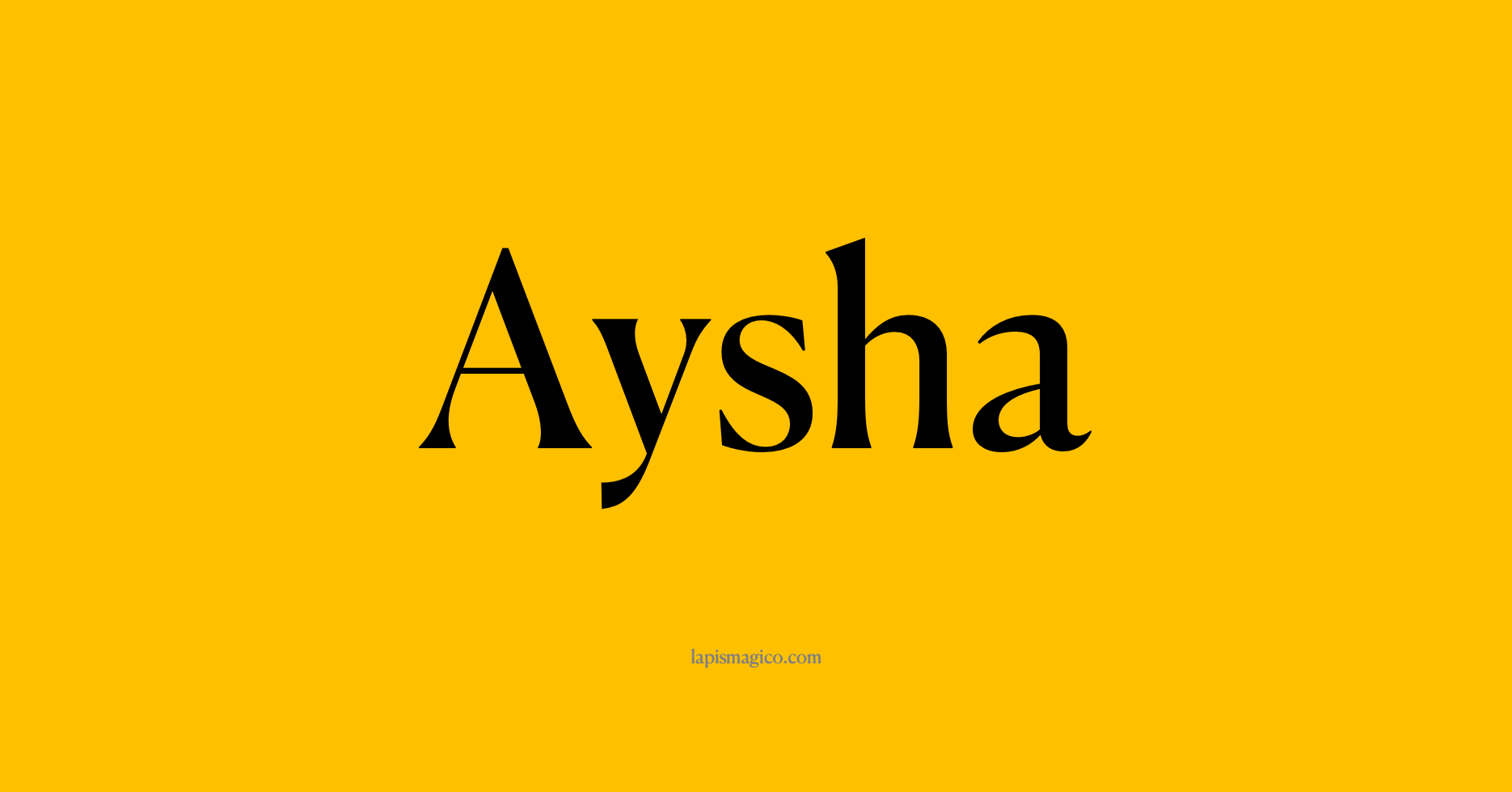 Nome Aysha, ficha divertida com pontilhado para crianças