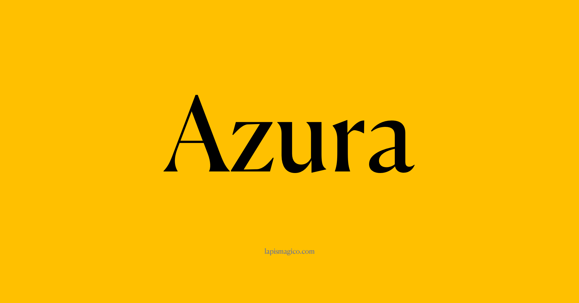 Nome Azura, ficha divertida com pontilhado para crianças