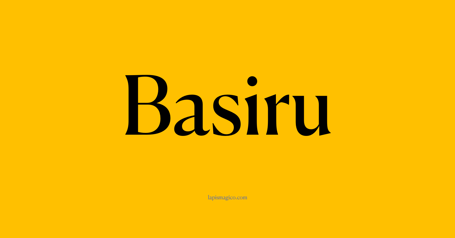 Nome Basiru, ficha divertida com pontilhado para crianças