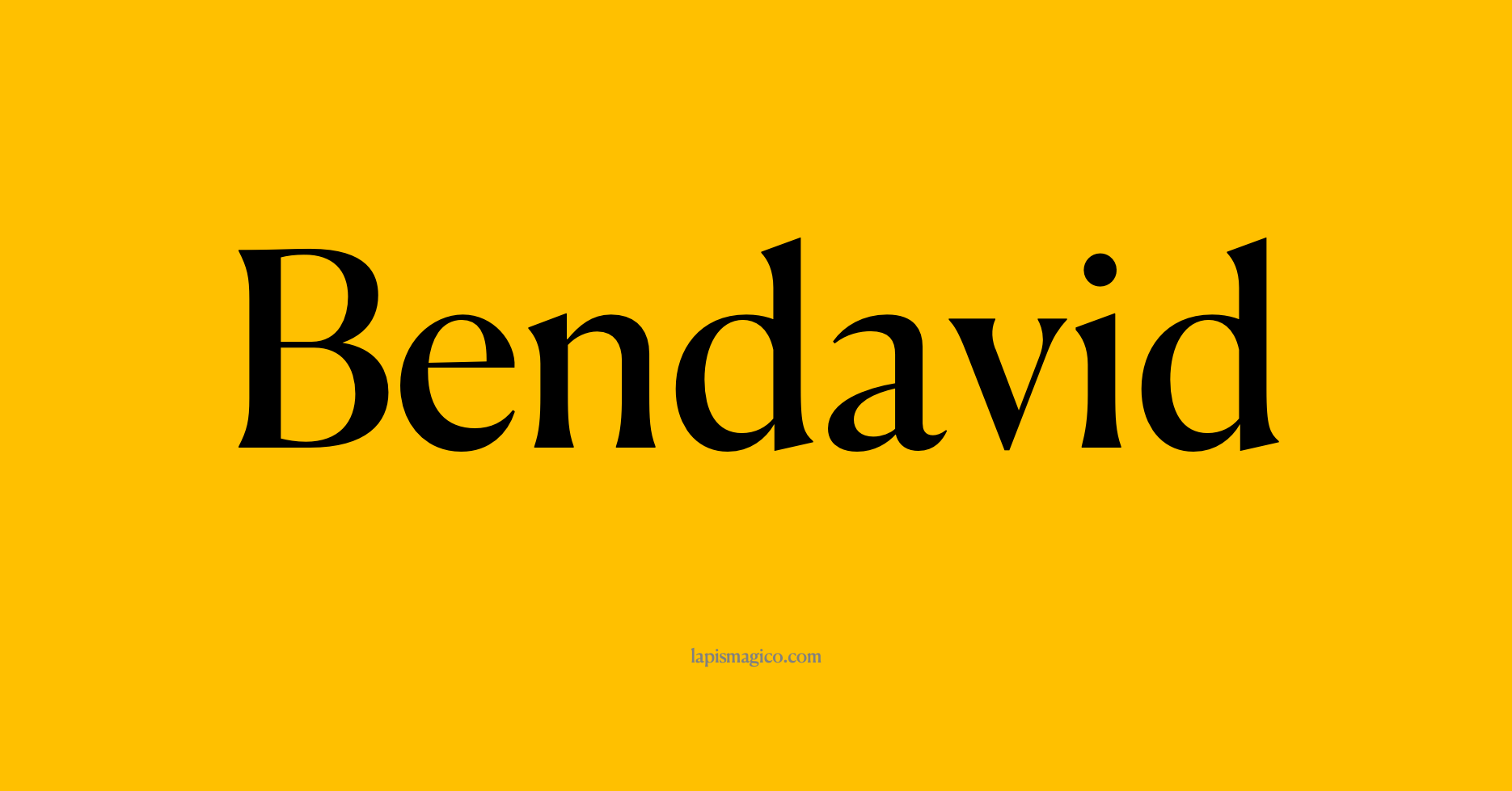 Nome Bendavid, ficha divertida com pontilhado para crianças