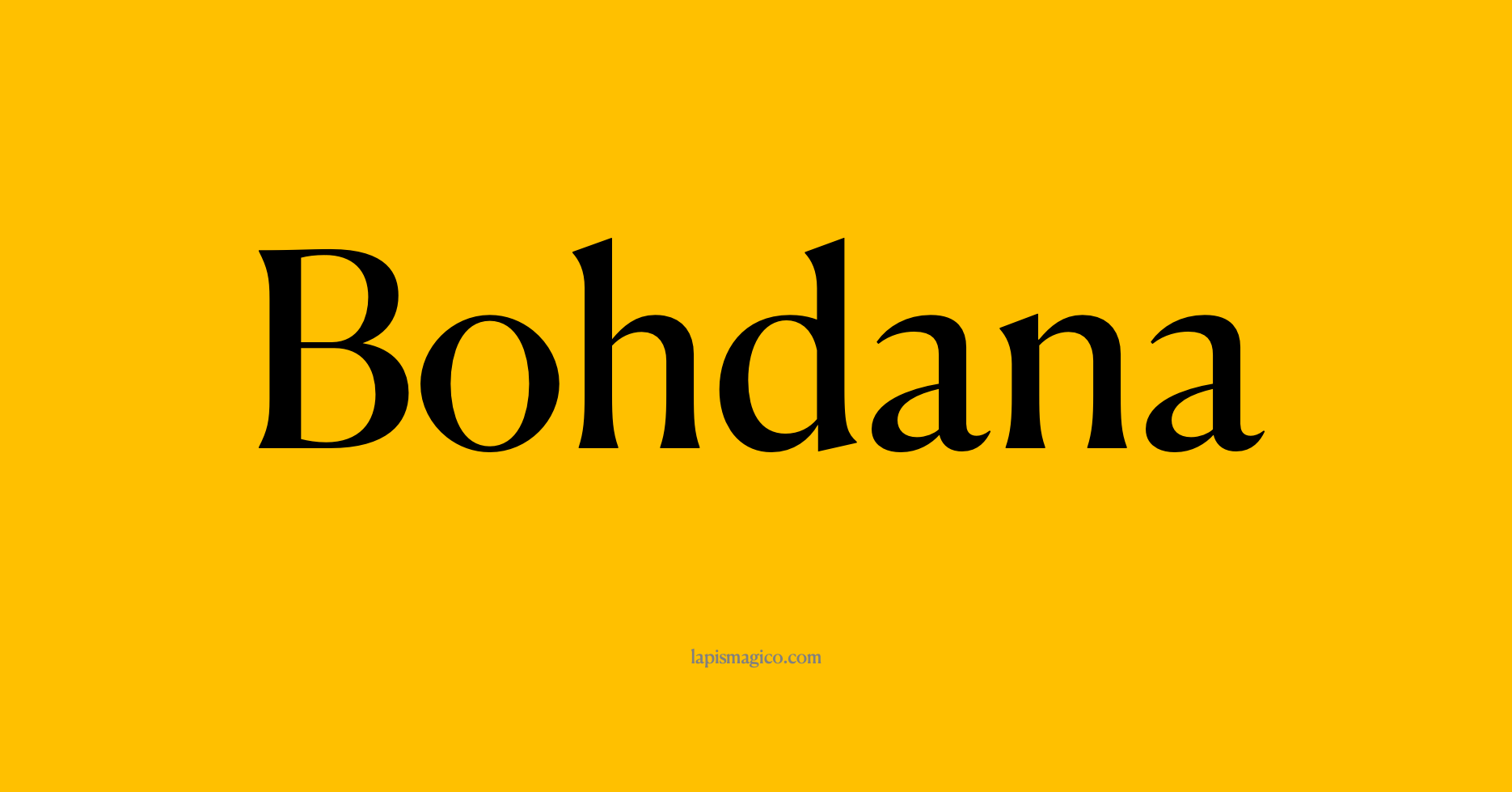 Nome Bohdana, ficha divertida com pontilhado para crianças