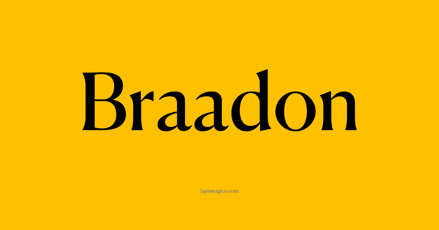 Nome Braadon, ficha divertida com pontilhado para crianças