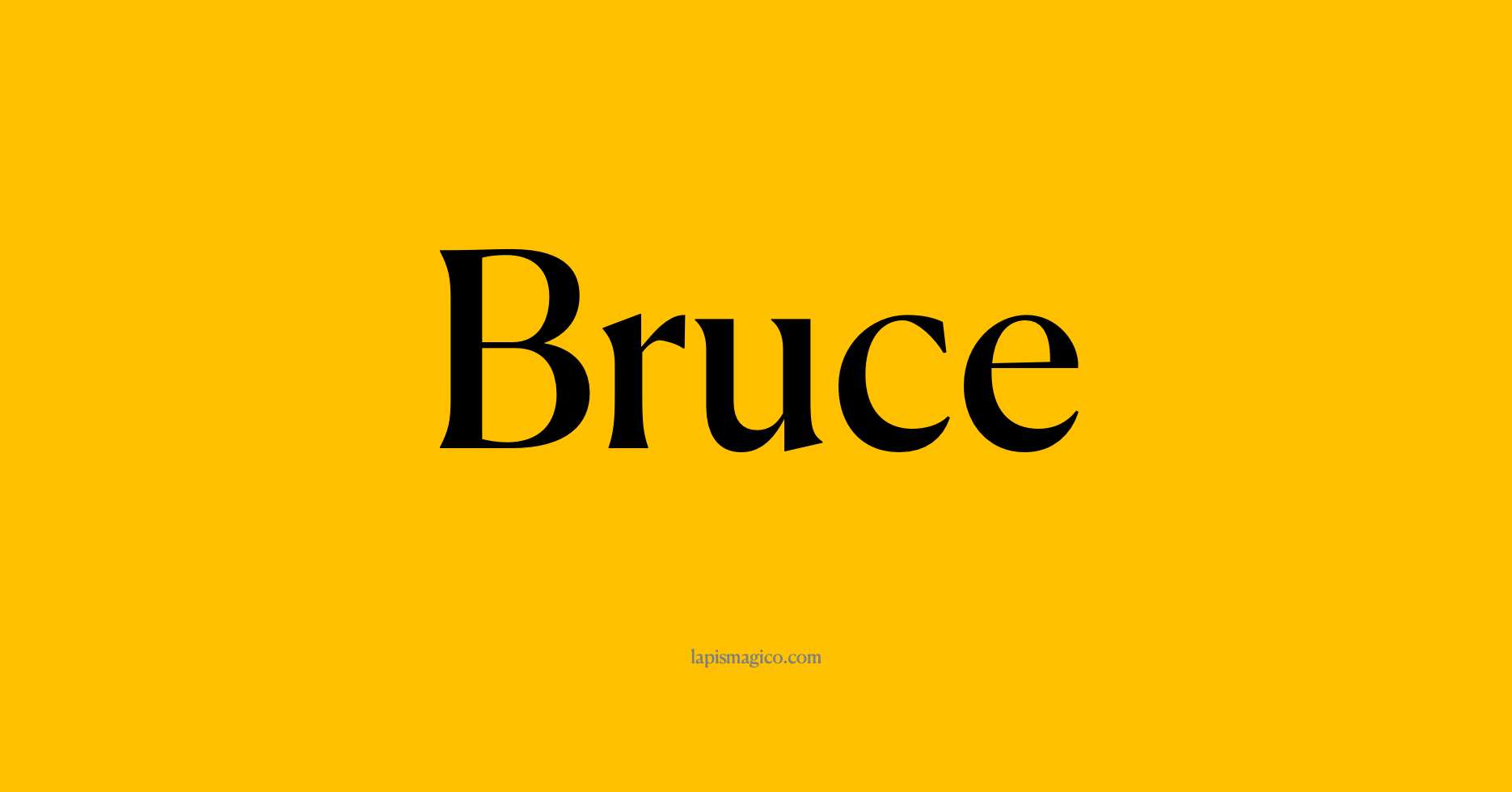 Nome Bruce, ficha divertida com pontilhado para crianças