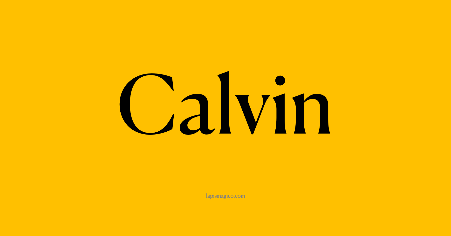 Nome Calvin, ficha divertida com pontilhado para crianças