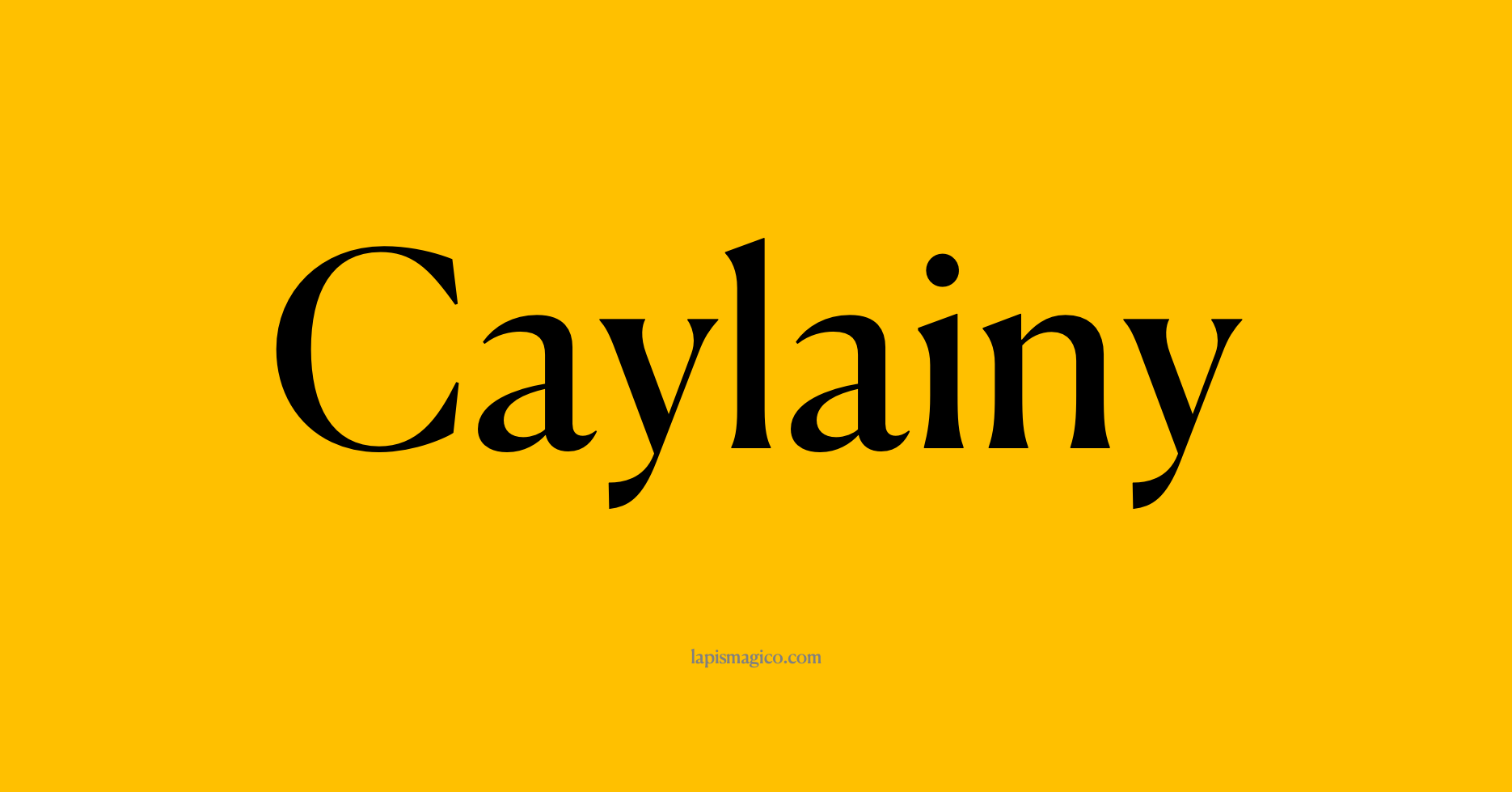 Nome Caylainy, ficha divertida com pontilhado para crianças