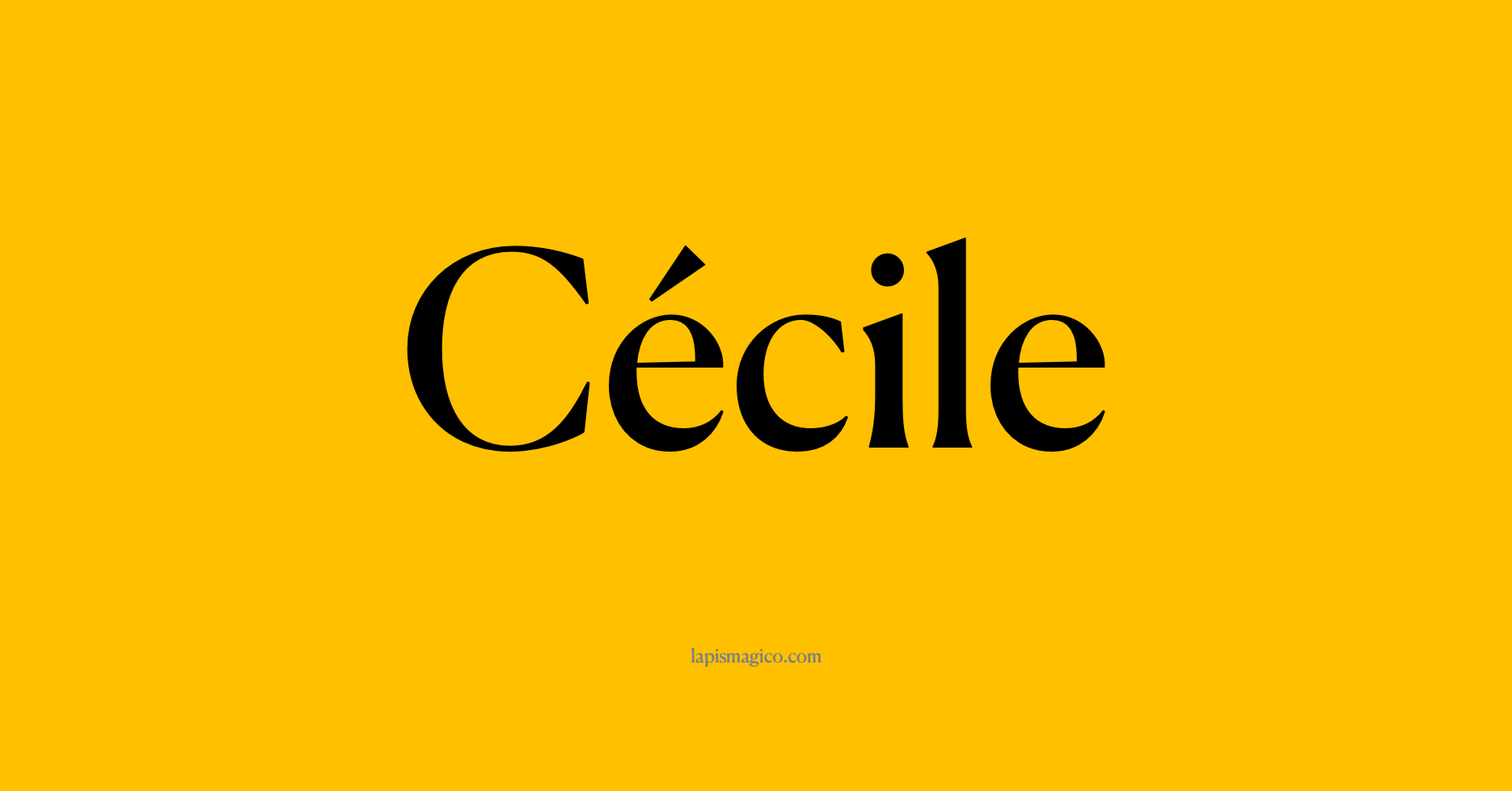 Nome Cécile, ficha divertida com pontilhado para crianças