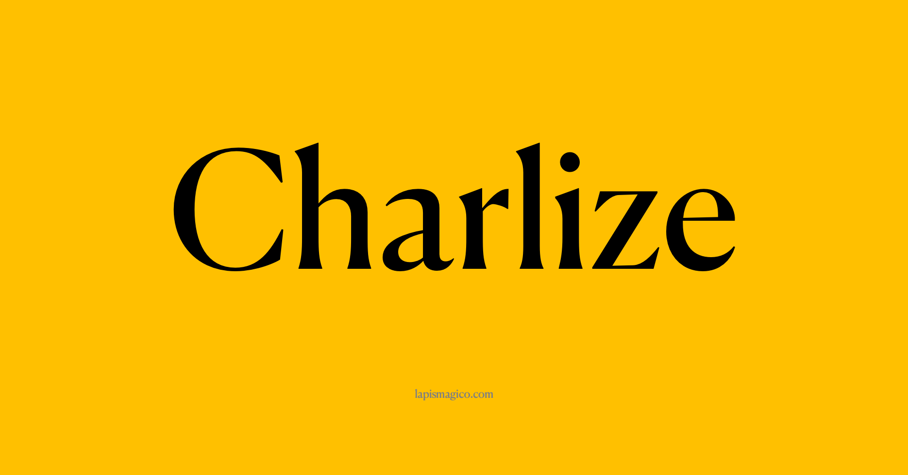 Nome Charlize, ficha divertida com pontilhado para crianças