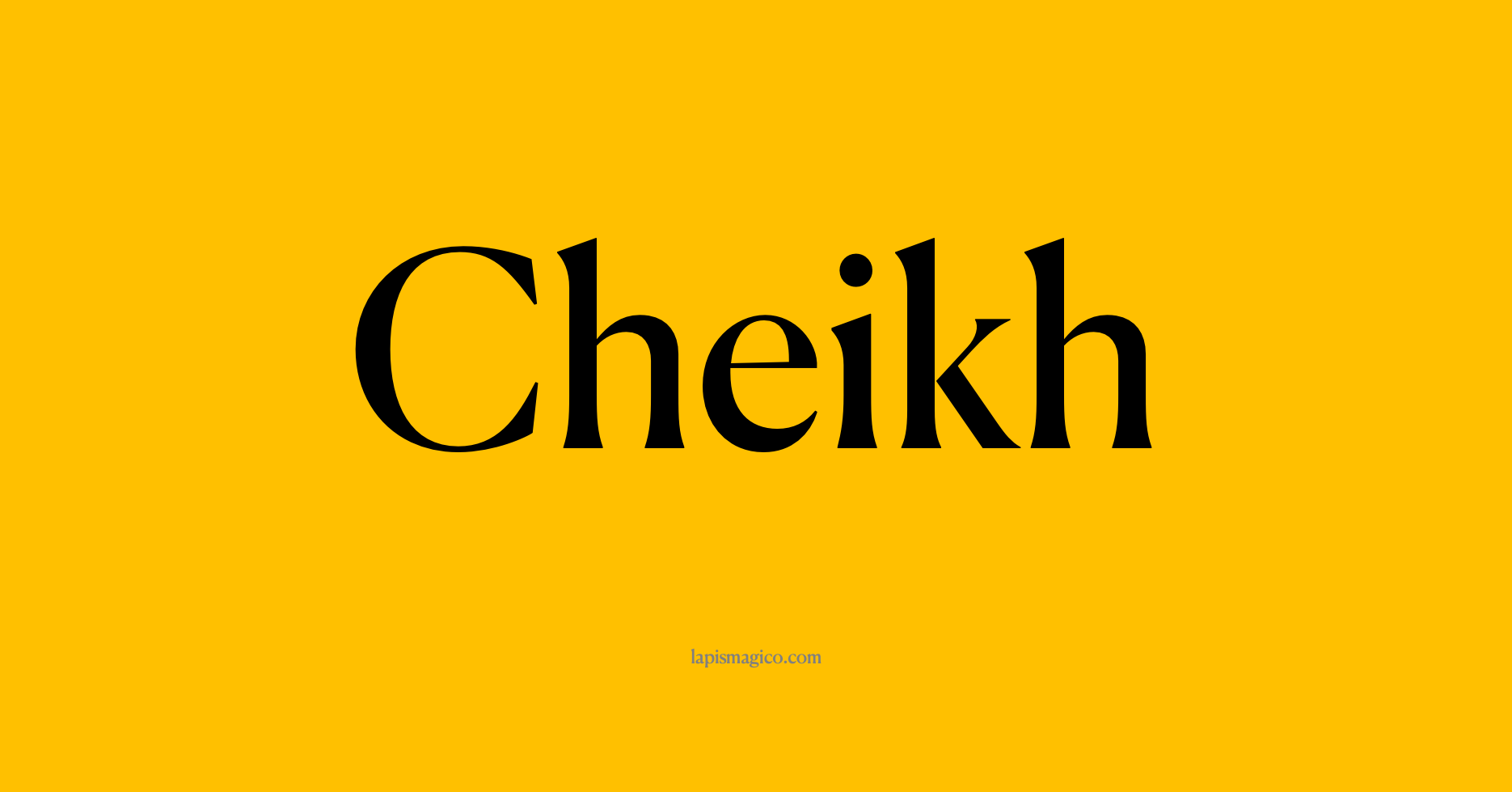 Nome Cheikh, ficha divertida com pontilhado para crianças