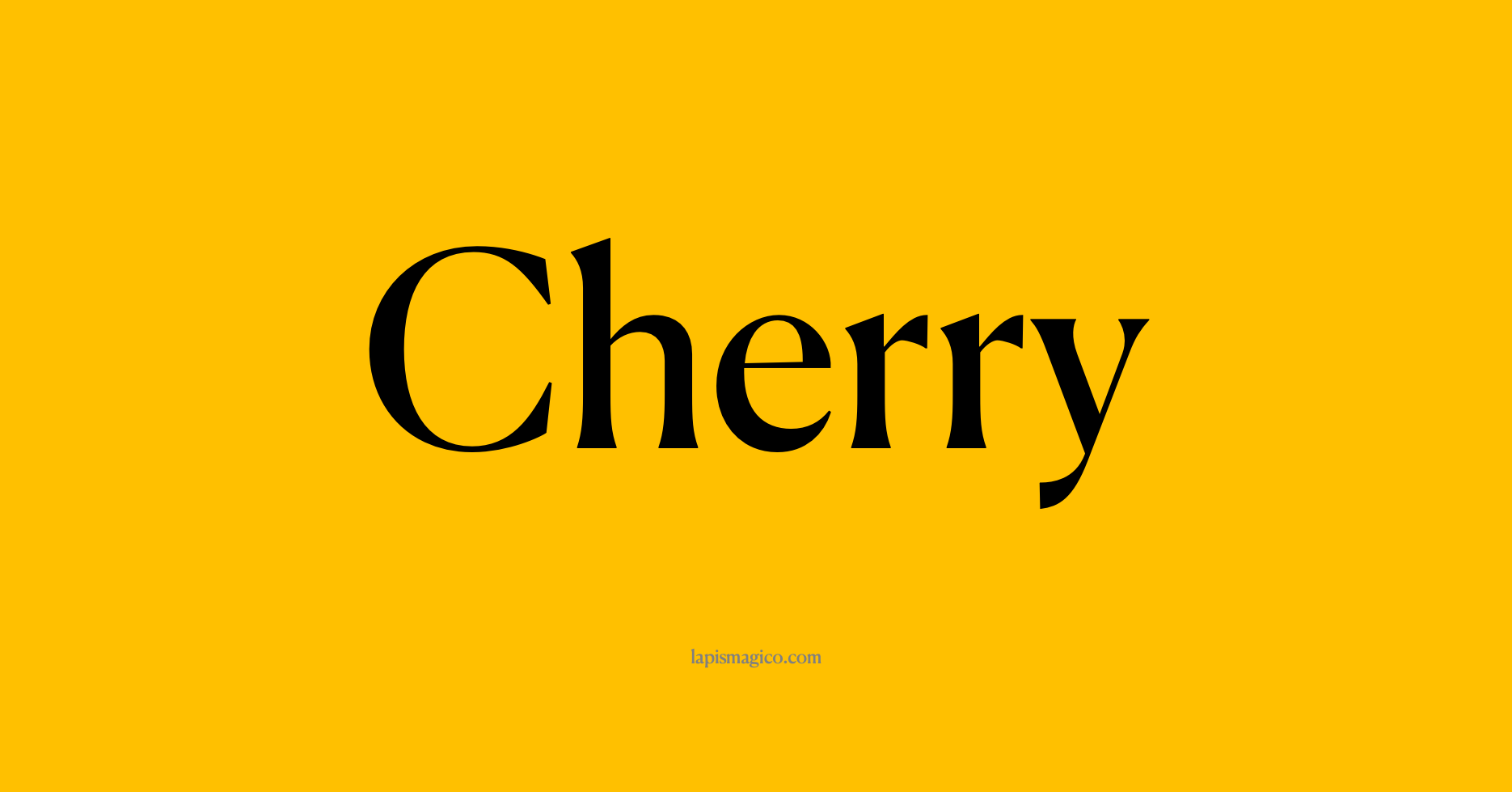 Nome Cherry, ficha divertida com pontilhado para crianças