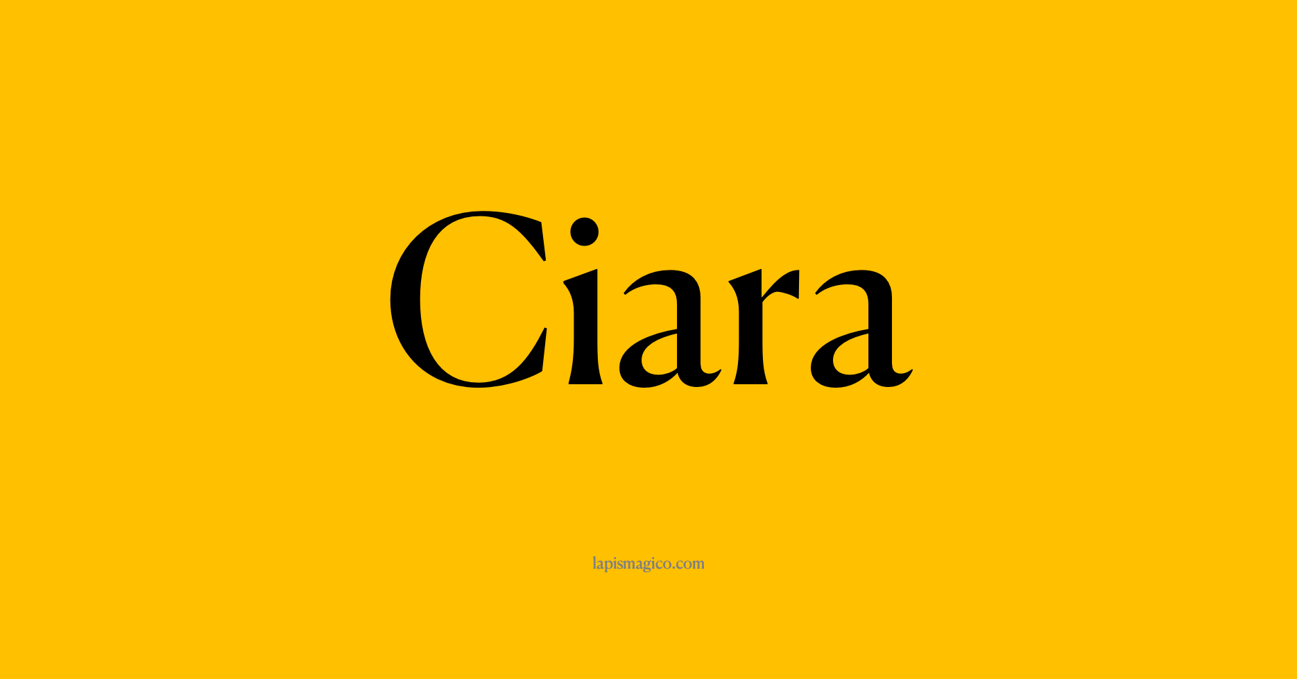 Nome Ciara, ficha divertida com pontilhado para crianças
