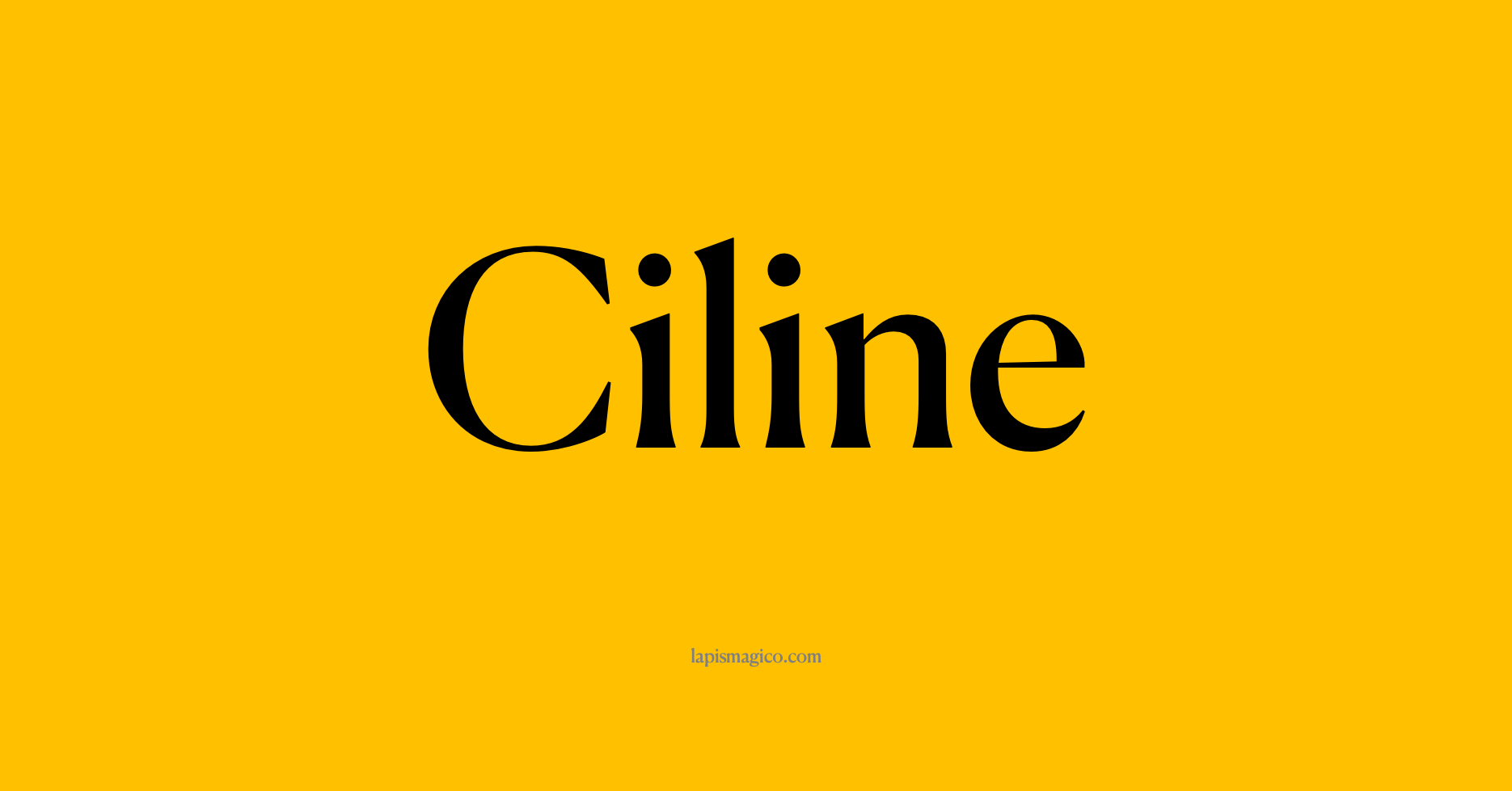Nome Ciline, ficha divertida com pontilhado para crianças