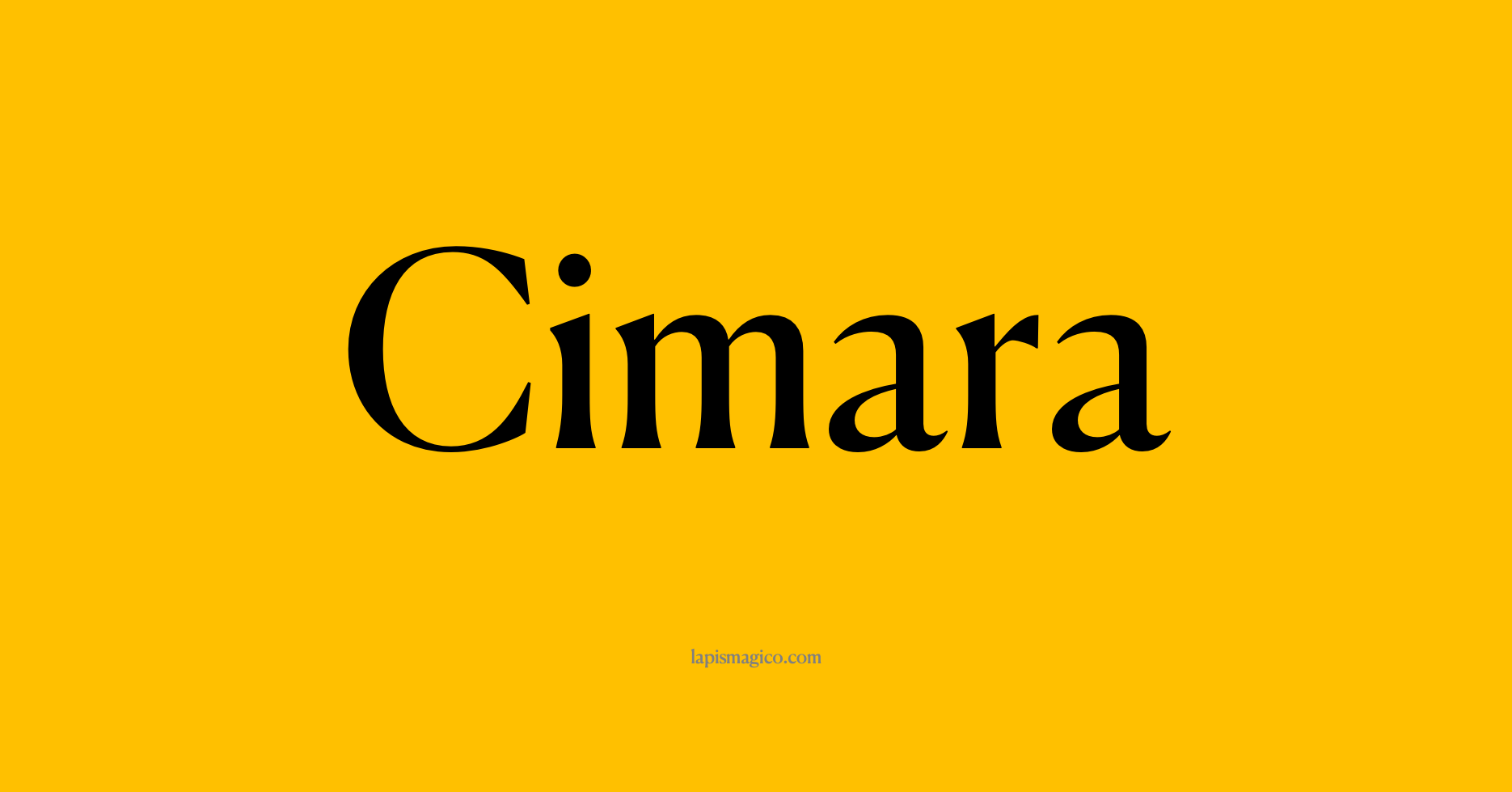 Nome Cimara, ficha divertida com pontilhado para crianças