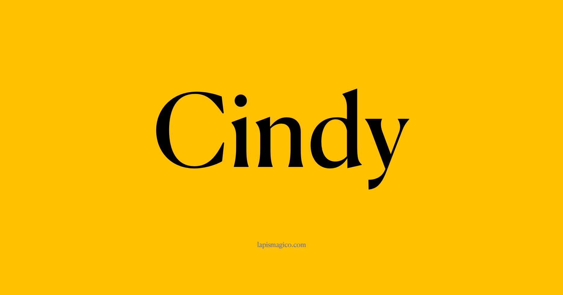 Nome Cindy, ficha divertida com pontilhado para crianças