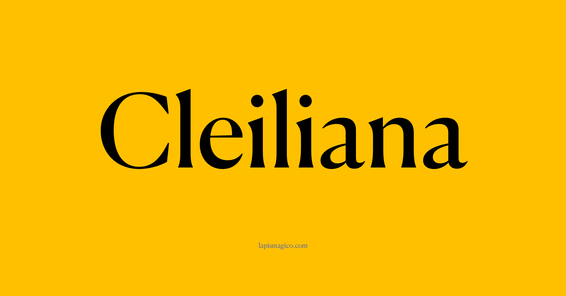 Nome Cleiliana, ficha divertida com pontilhado para crianças