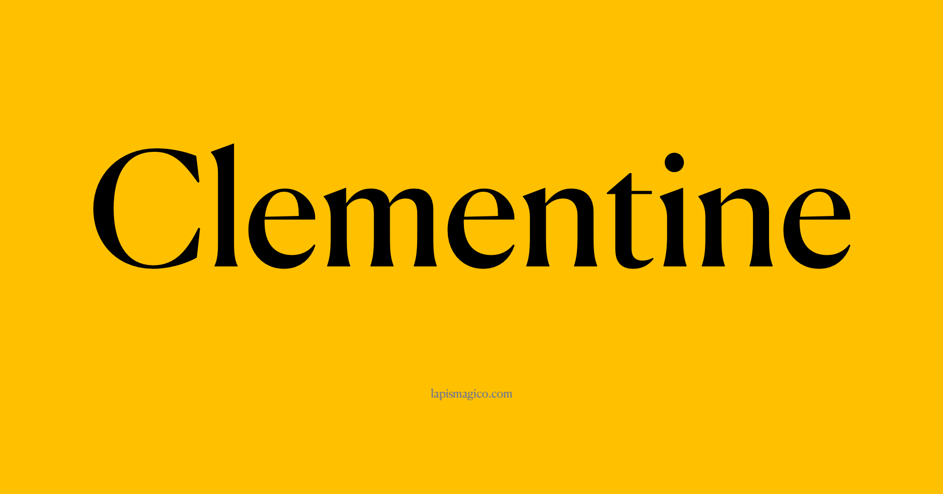 Nome Clementine, ficha divertida com pontilhado para crianças