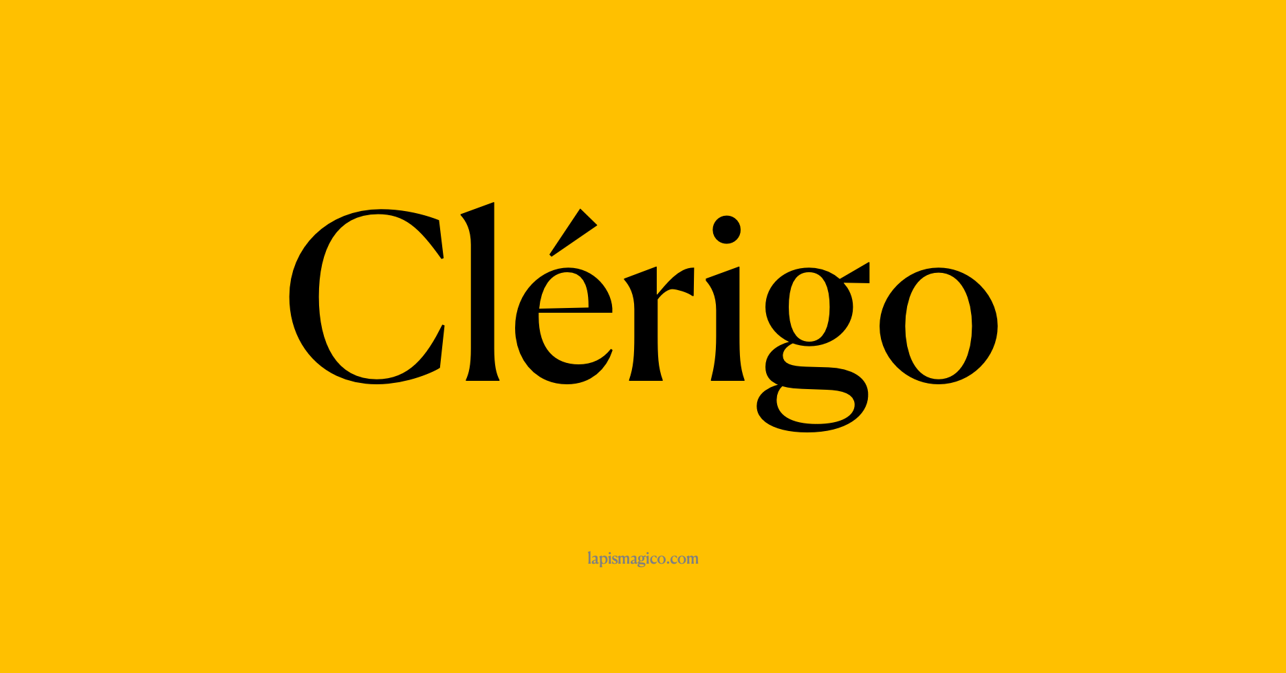Nome Clérigo, ficha divertida com pontilhado para crianças