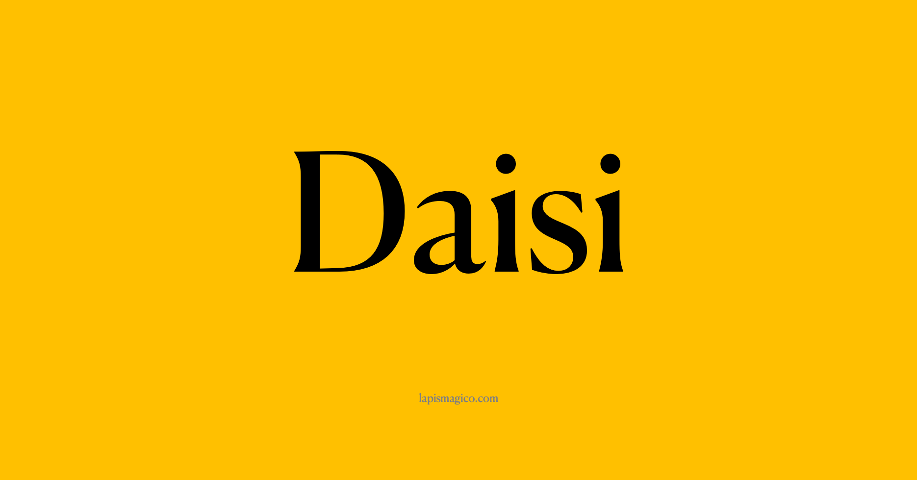 Nome Daisi, ficha divertida com pontilhado para crianças