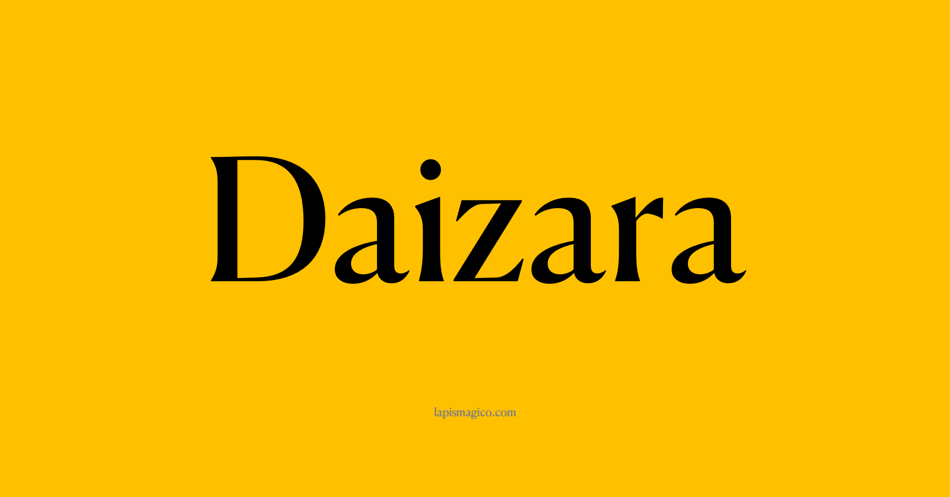 Nome Daizara, ficha divertida com pontilhado para crianças