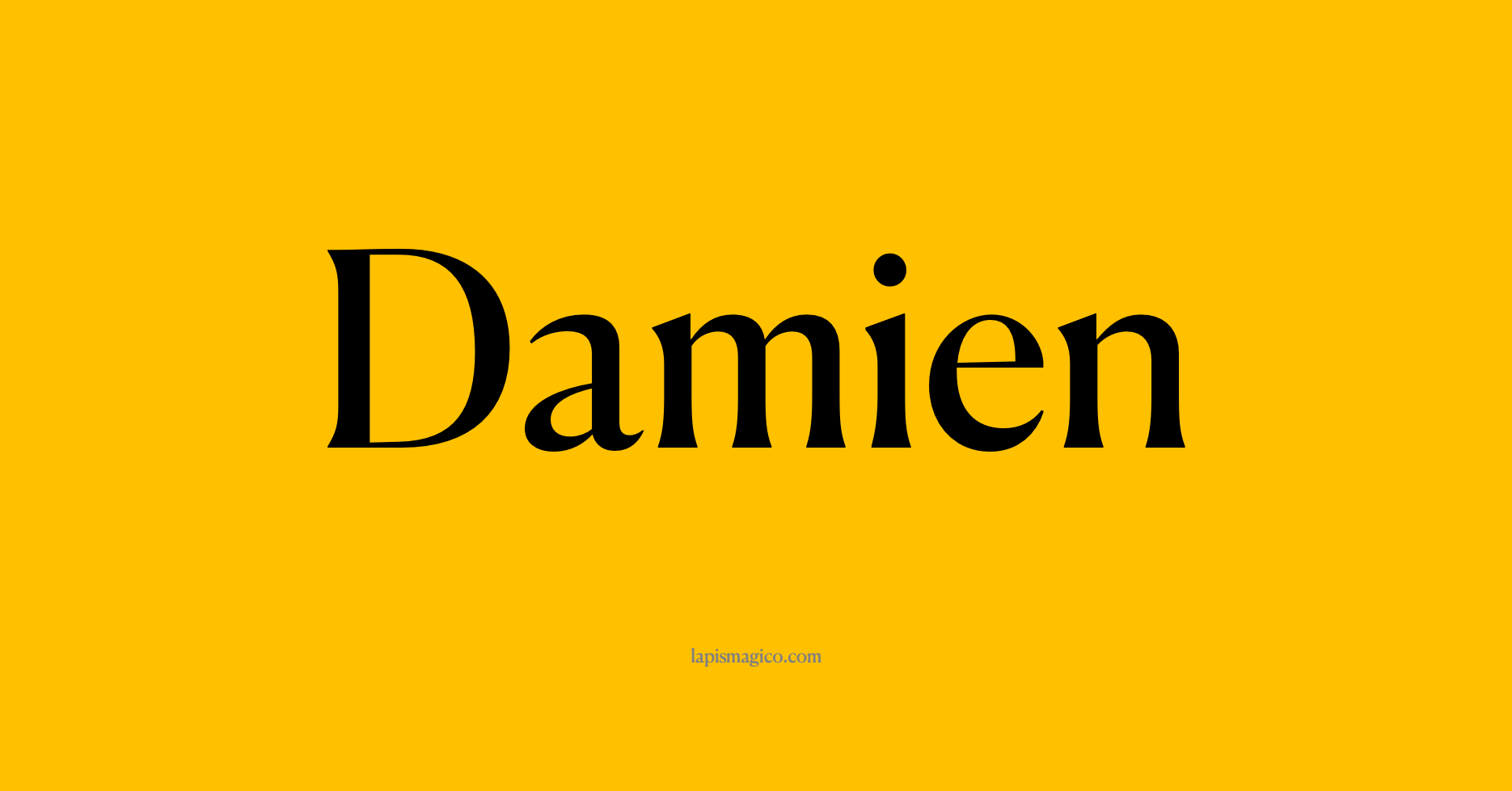 Nome Damien, ficha divertida com pontilhado para crianças
