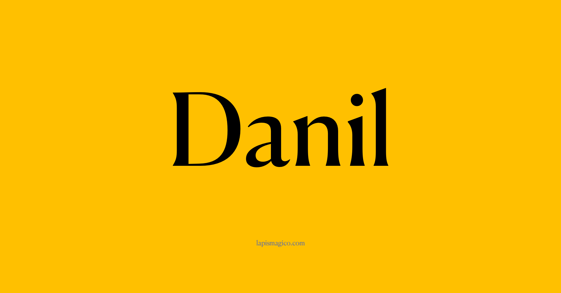 Nome Danil, ficha divertida com pontilhado para crianças