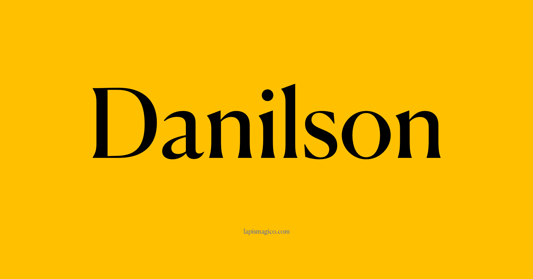 Nome Danilson, ficha divertida com pontilhado para crianças
