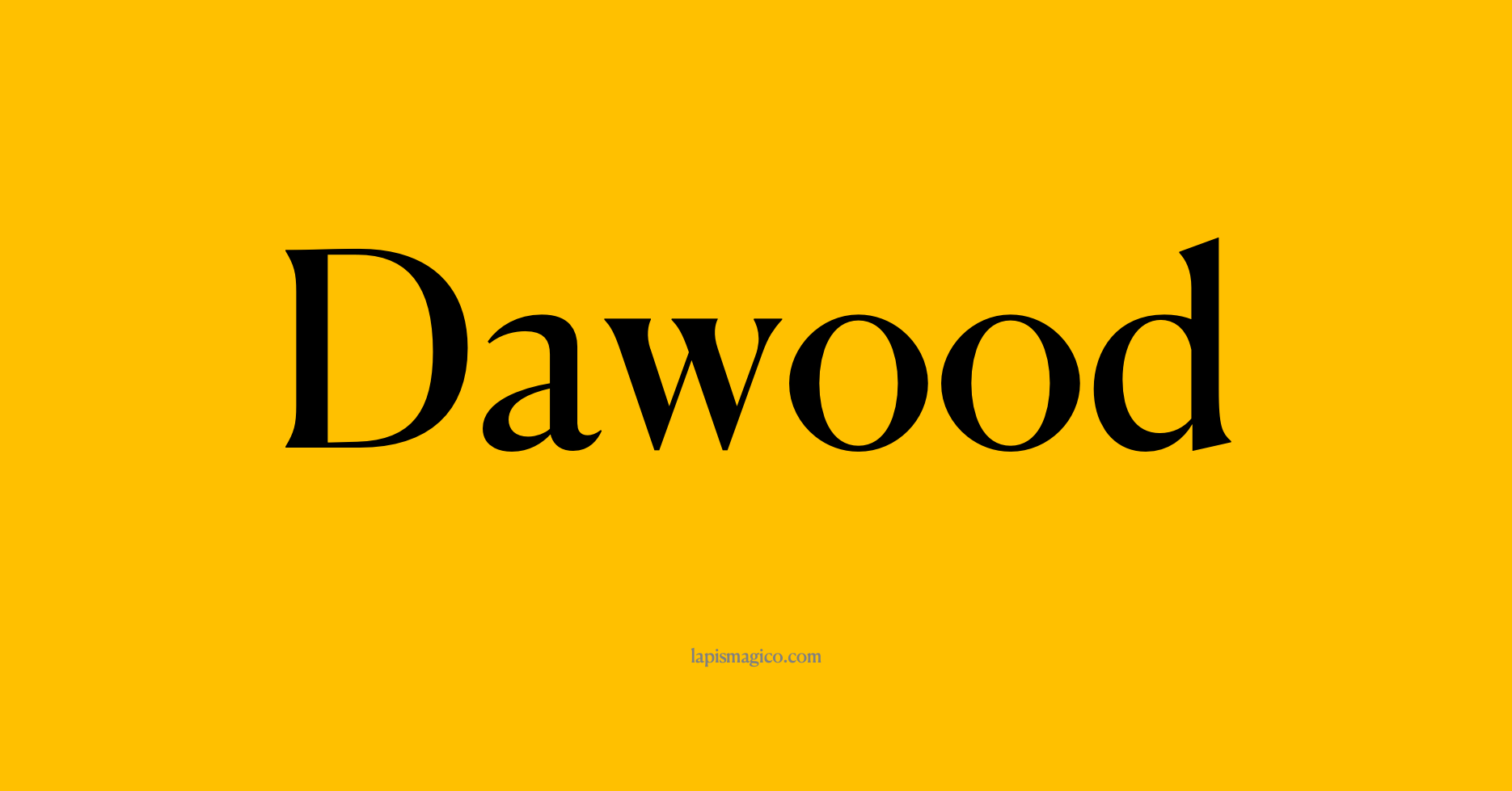 Nome Dawood, ficha divertida com pontilhado para crianças