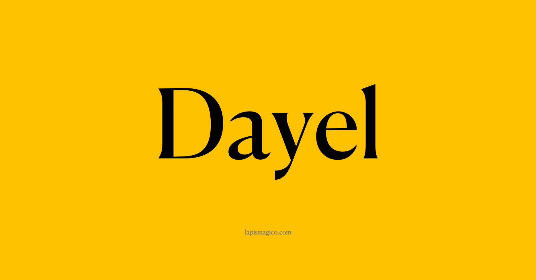Nome Dayel, ficha divertida com pontilhado para crianças